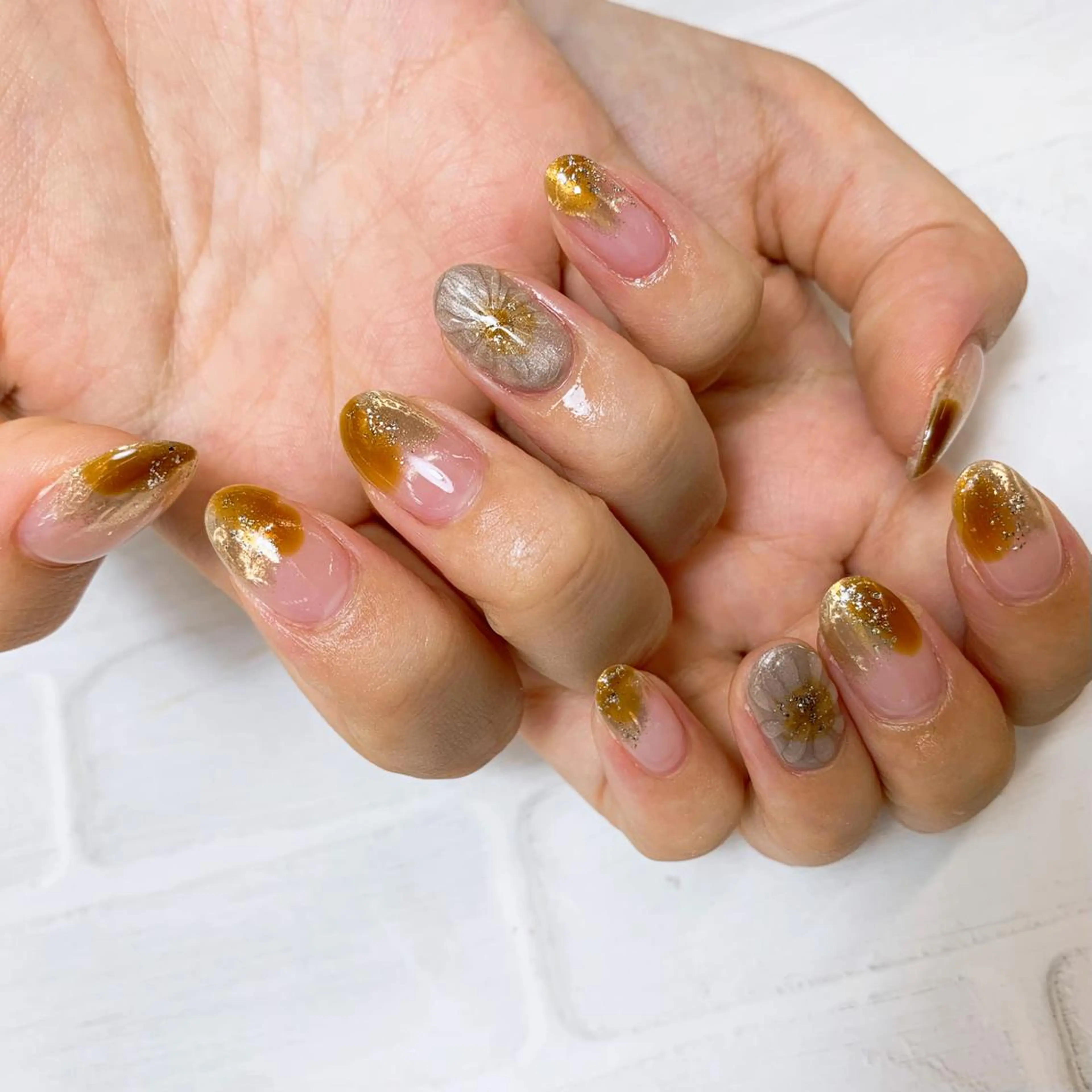 ネイル ⭐︎休業中の練習⭐︎ JNA認定講師髙橋のネイルデザイン