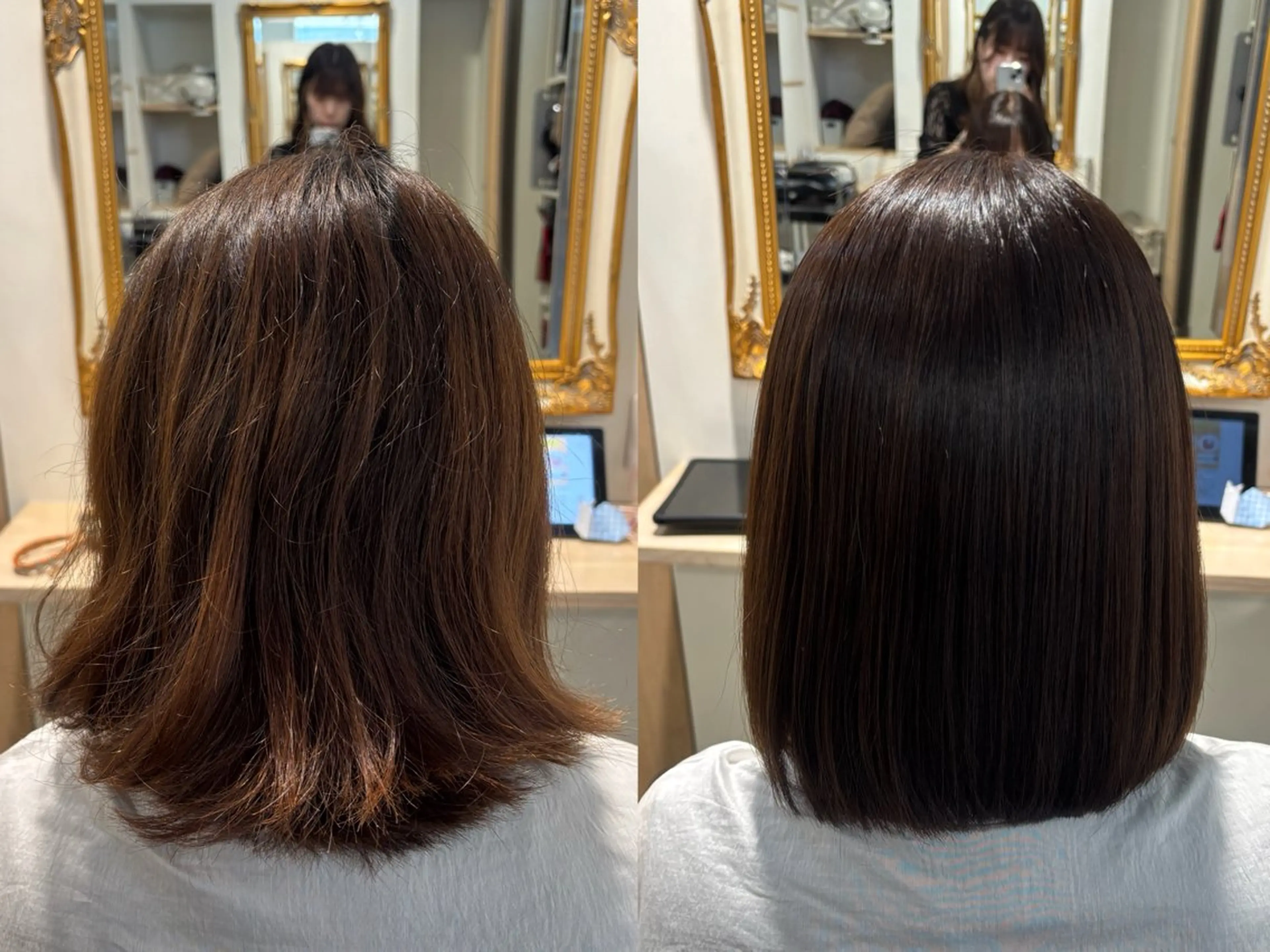 ミディアム 堀井 彩加のヘアスタイル