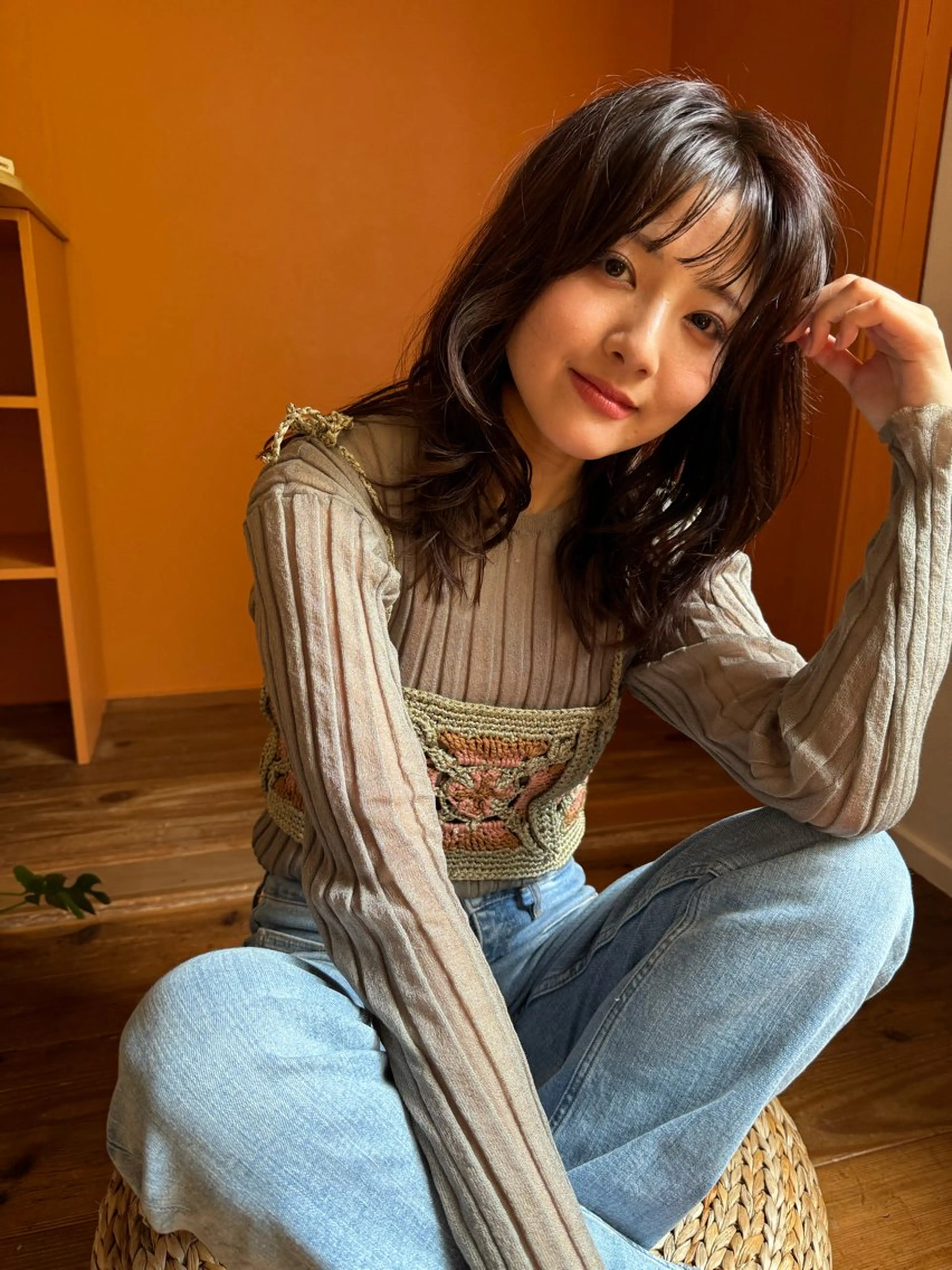 セミロング カラー 艶カラー/ よしみ🥣のヘアスタイル