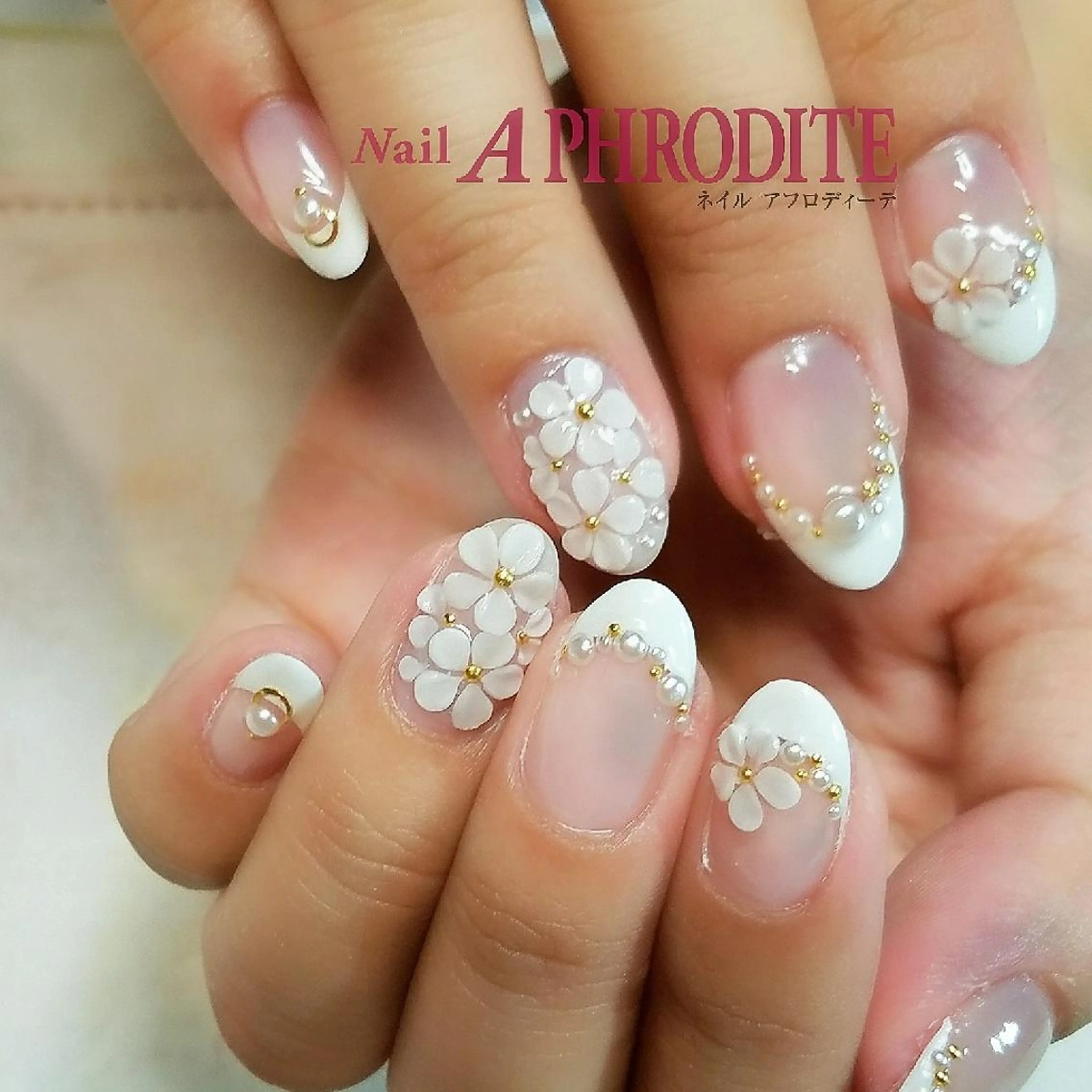 ネイル ブライダルネイル Nail  Aphroditeのネイルデザイン