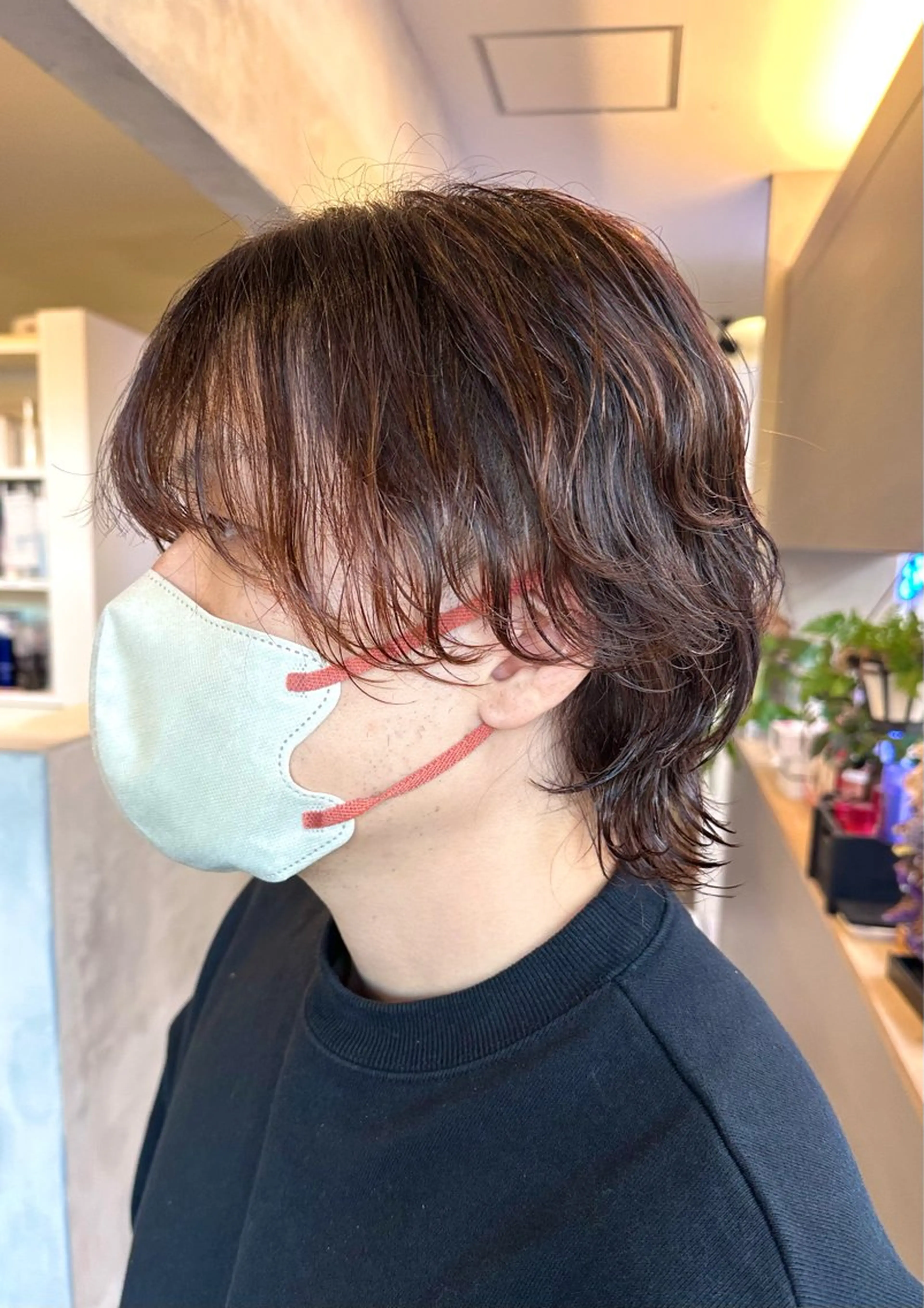 セミロング パーマ メンズ メンズパーマ セミロングパーマ Salonde  COCO所属・メンズ専門美容師 RIOのヘアスタイル
