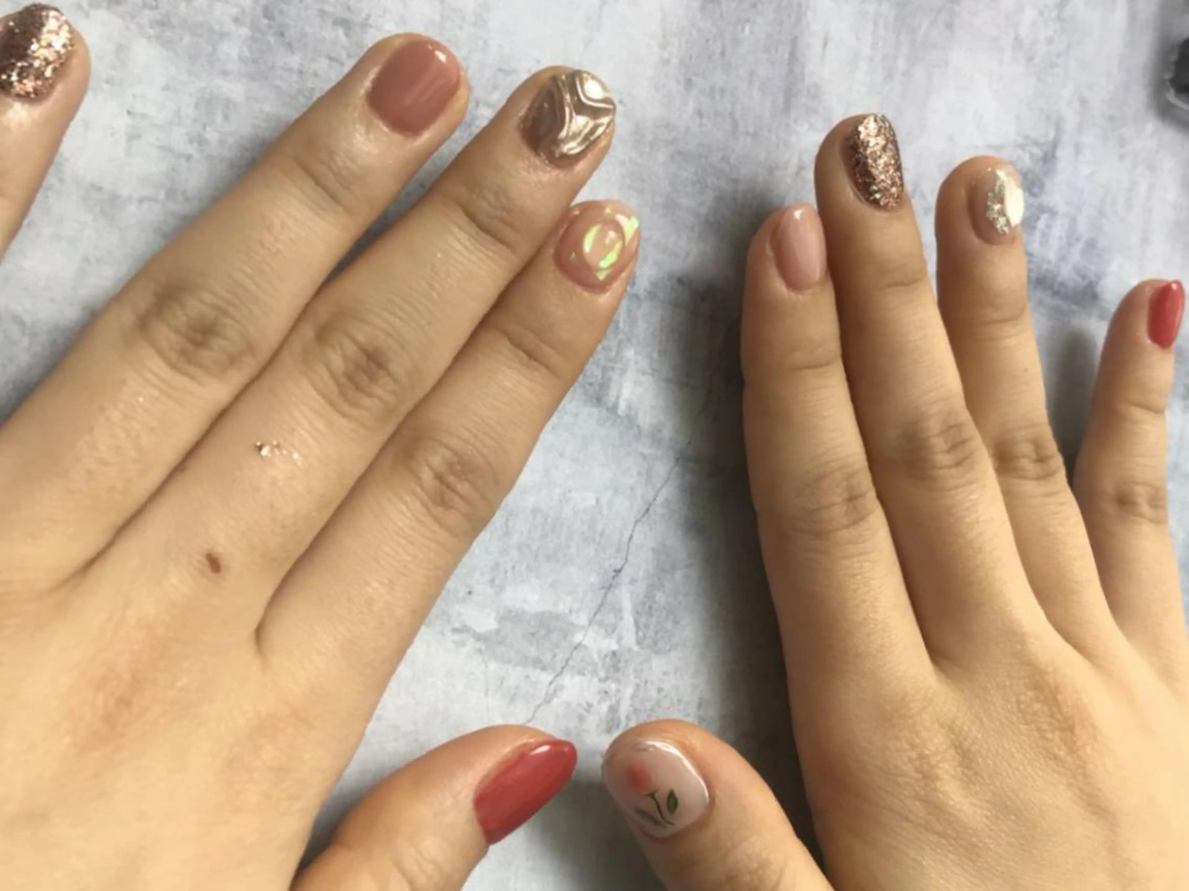 ネイル フラワーネイル ニュアンスネイル 春ネイル ハンドネイル ハンドケア lyly.nail所属・lylynail YUUKAのネイルデザイン