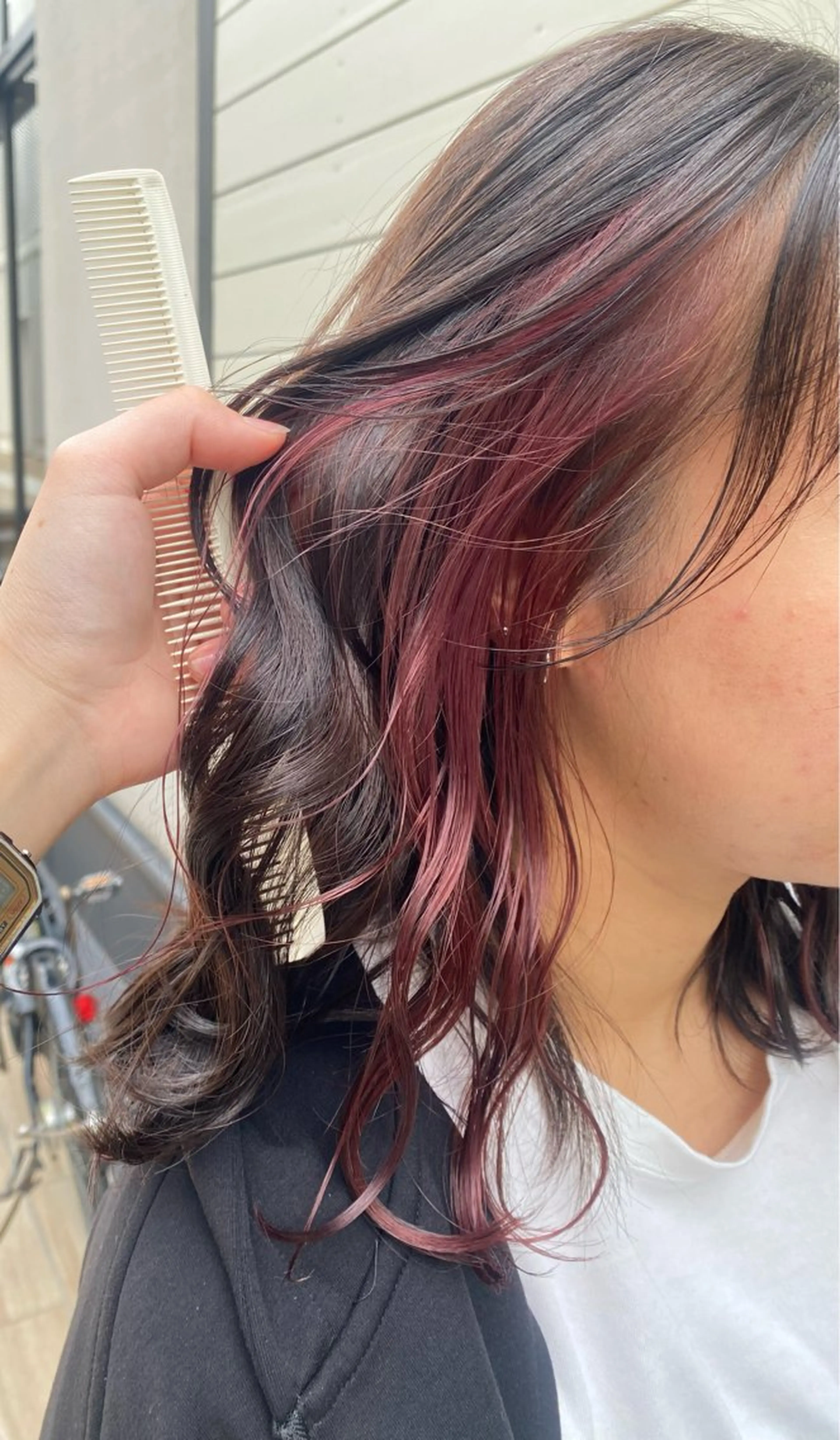 ミディアム カラー ピンクカラー ヘアカラー トリートメント 🎀ブリーチなし 透明感🎀yuhiのヘアスタイル