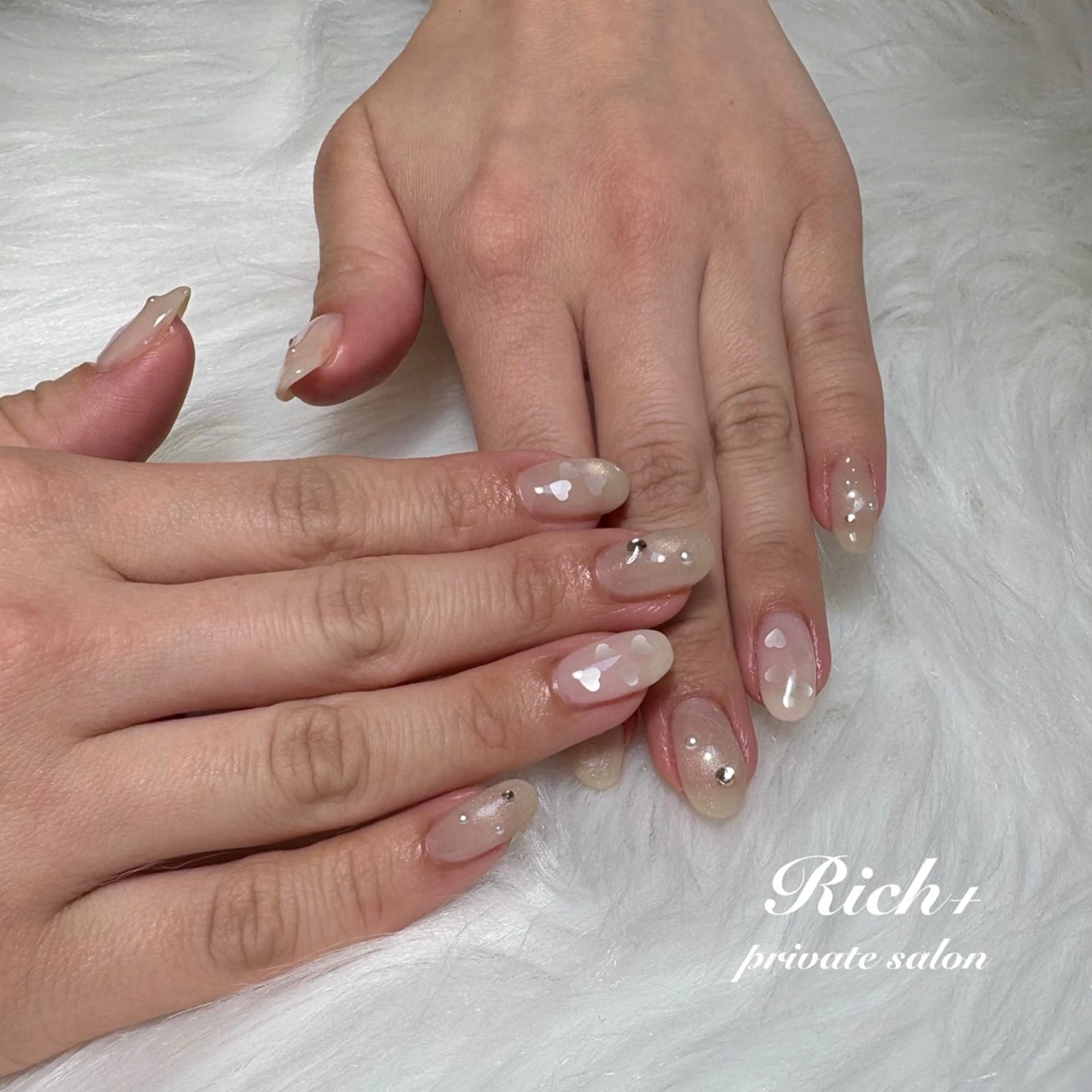 ネイル バレンタイン ハンドネイル Rich+nail Mayuのネイルデザイン