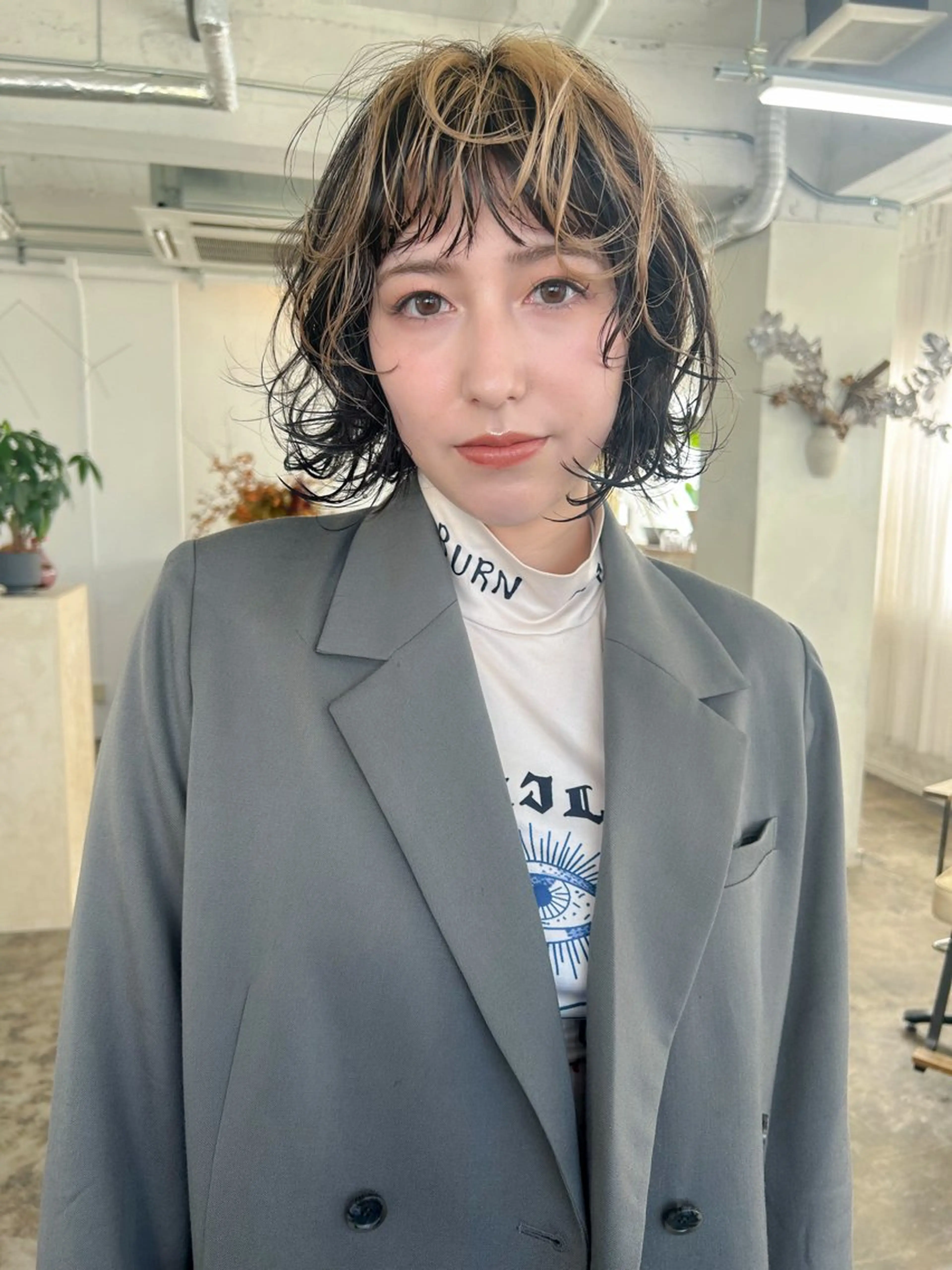 ショート パーマ カット パーマ 原 瑞希のヘアスタイル