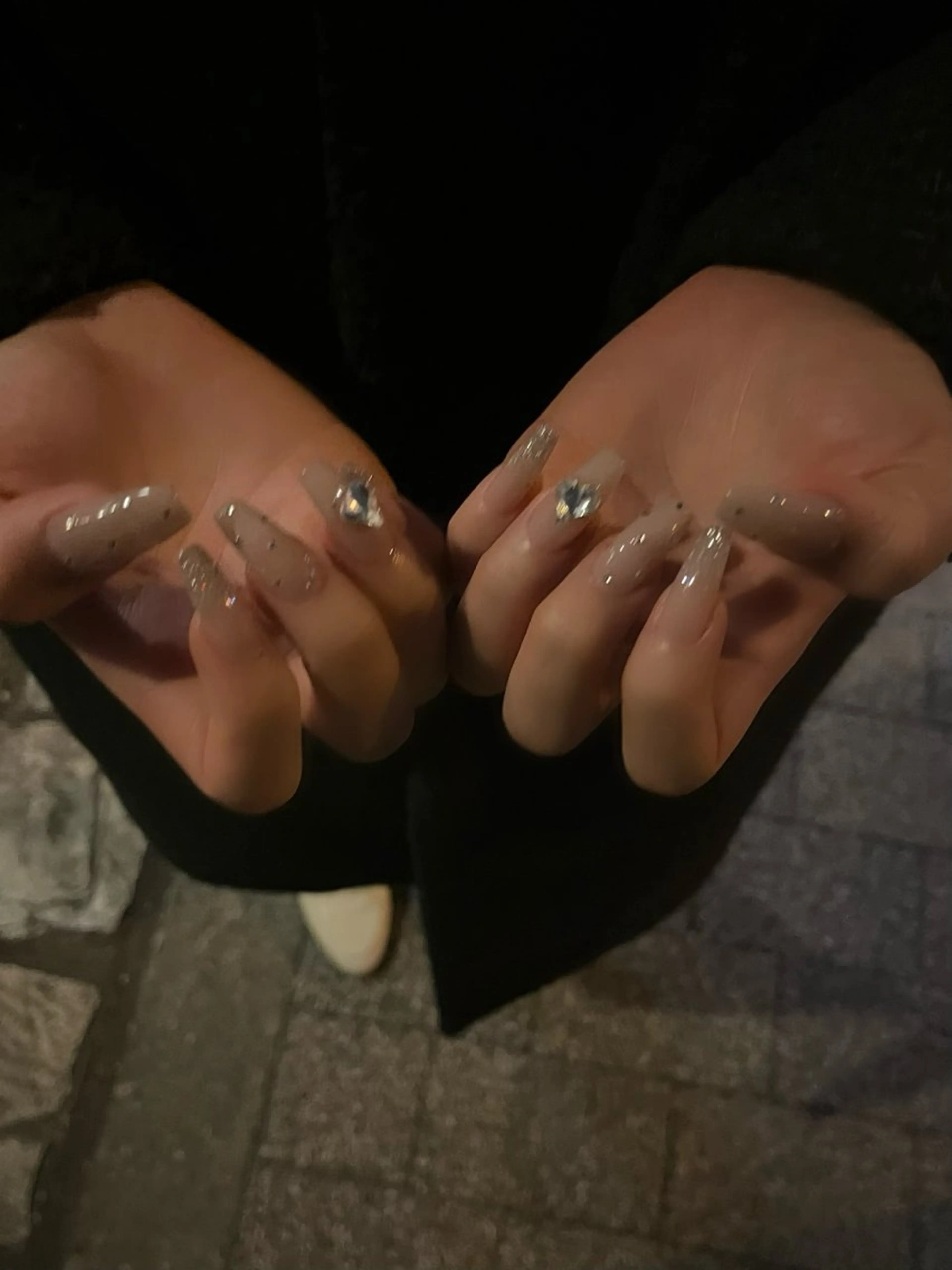 ネイル グラデーション マグネットネイル ワンカラーネイル スカルプネイル ワンホンネイル nine.🦋 YUKOのネイルデザイン