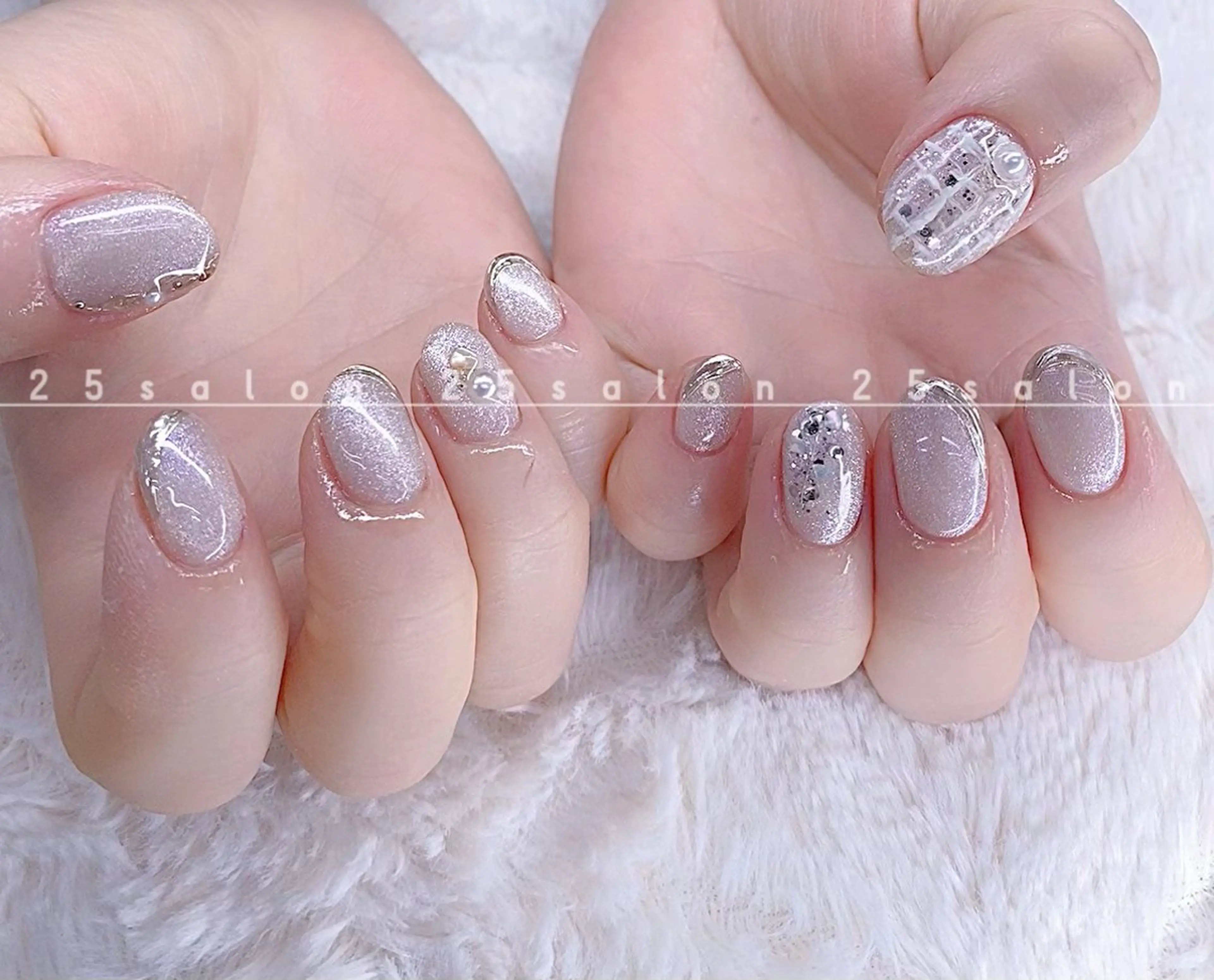 ネイル オーロラネイル チークネイル フットネイル フレンチネイル ジェルネイル 2 5のマツエク・マツパデザイン