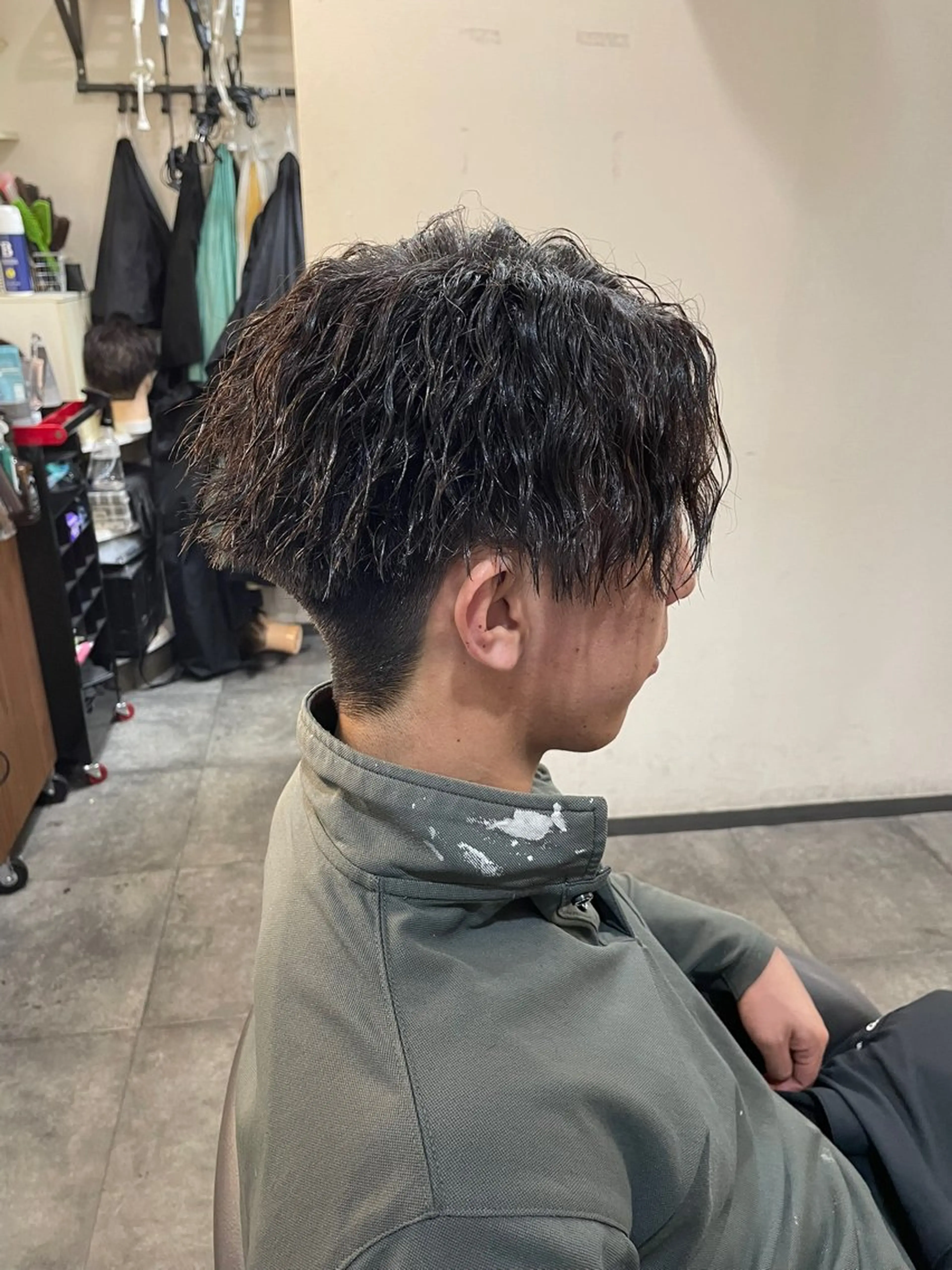 ショート パーマ メンズ カット パーマ Leggu所属・木田 智大のヘアスタイル