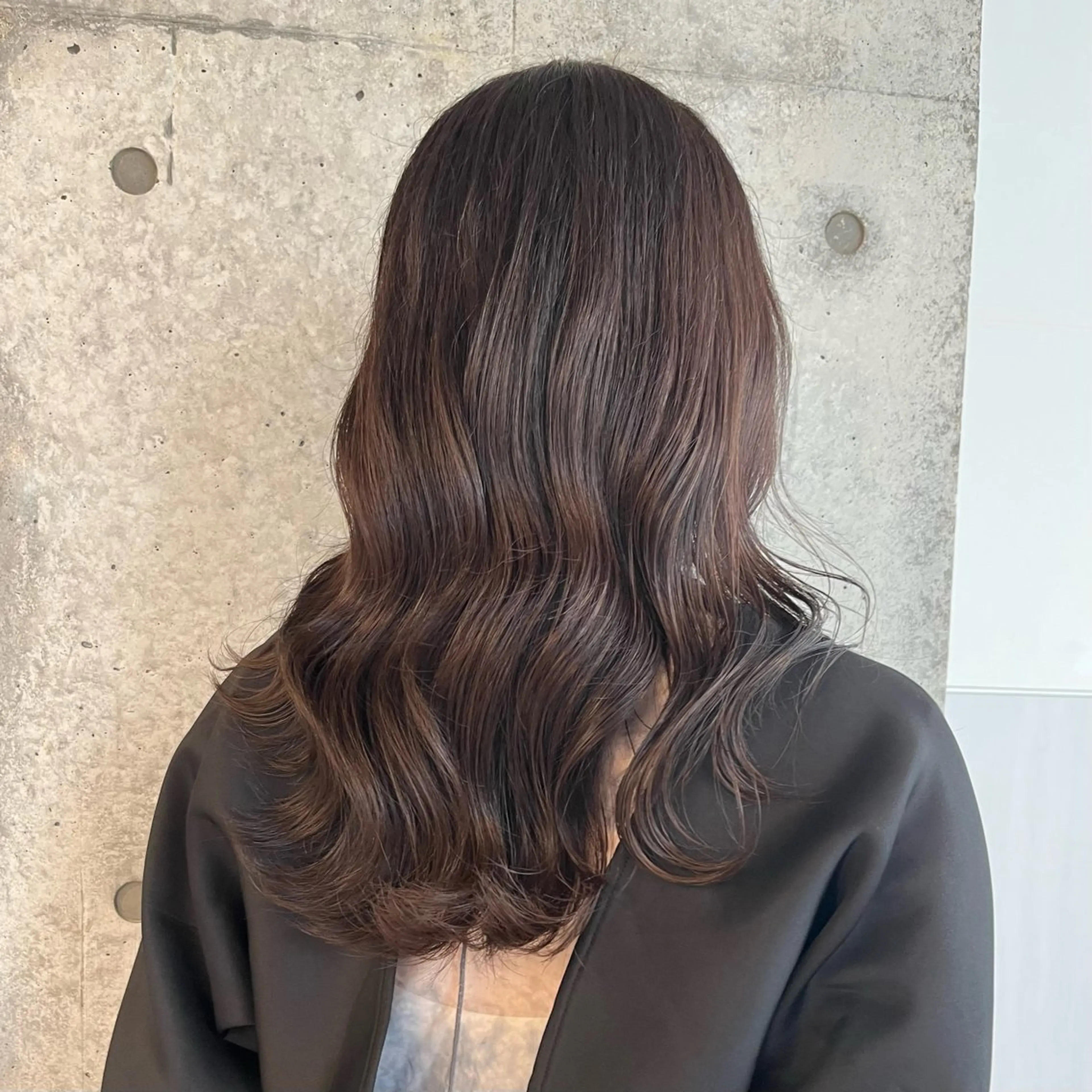 セミロング カラー ブラウンカラー ラベンダーカラー ラベンダーブラウン ヘアカラー Miyu🎀レイヤー ／透明感カラー🪽のヘアスタイル