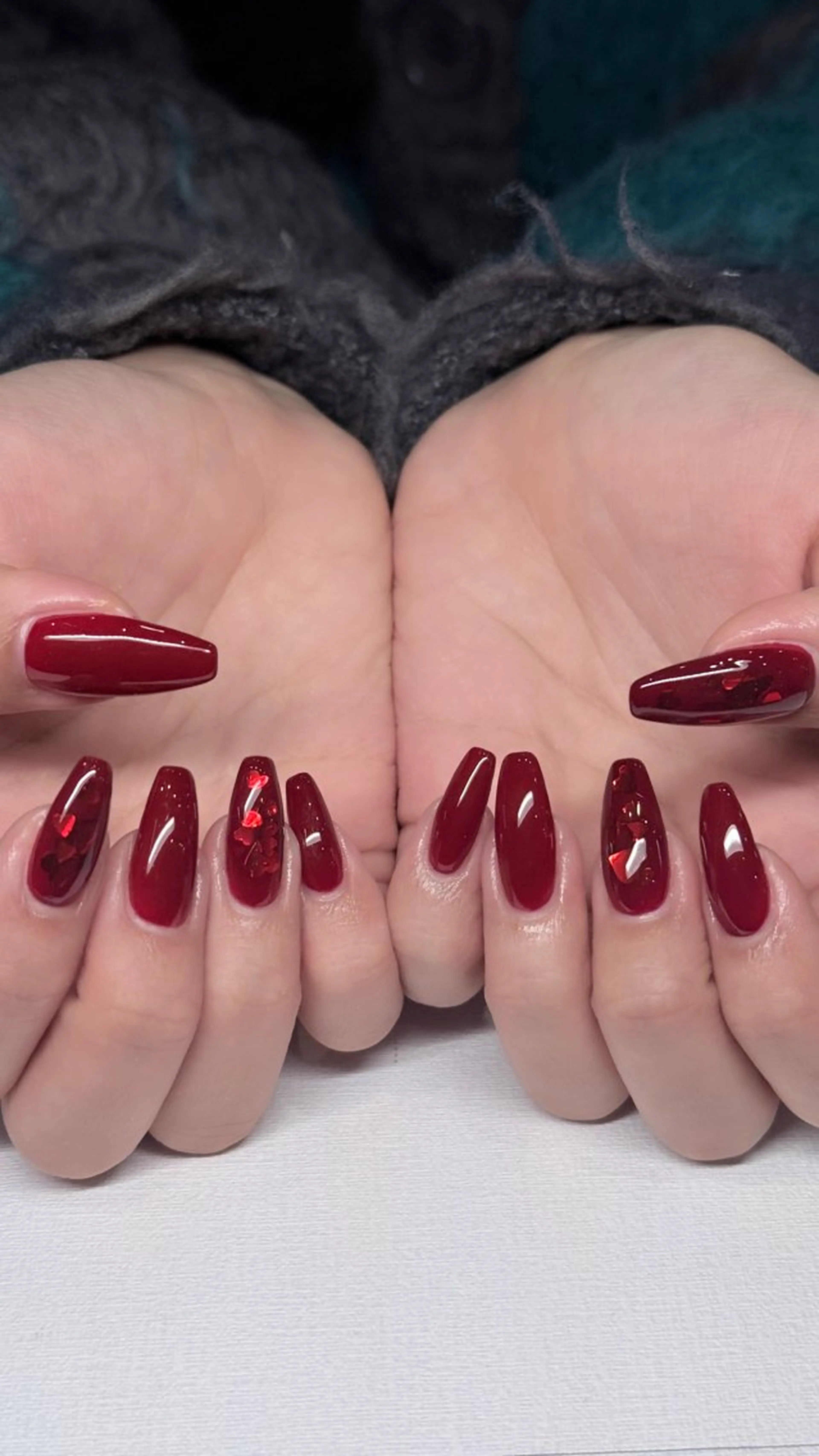 ネイル オーロラネイル ブルー チークネイル フットネイル フレンチネイル ハンドネイル JAN 168 池袋のネイルデザイン