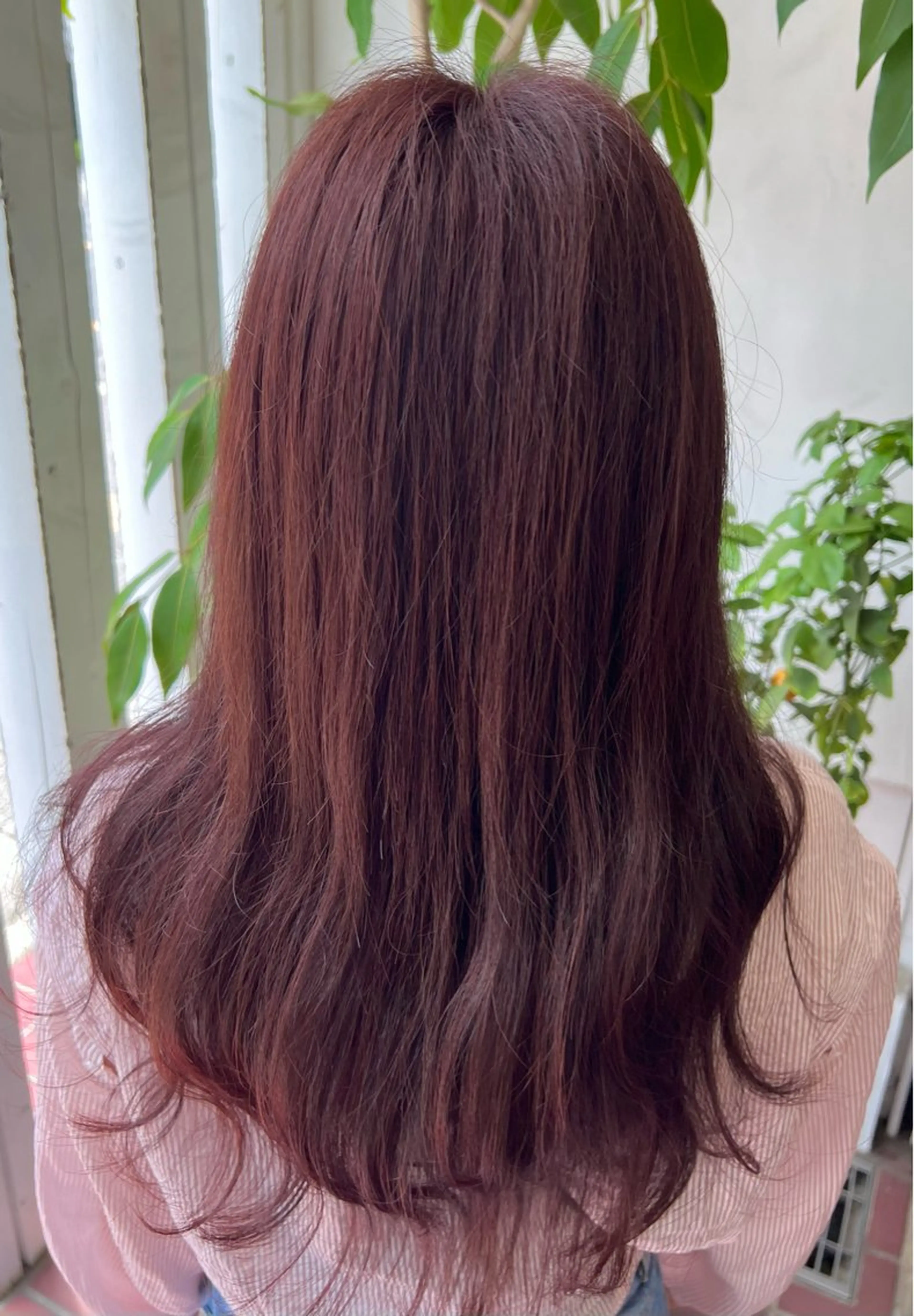 ロング カラー ヘアカラー トリートメント ヘッドスパ ブリーチカラー🦖 岡部木乃夏のヘアスタイル