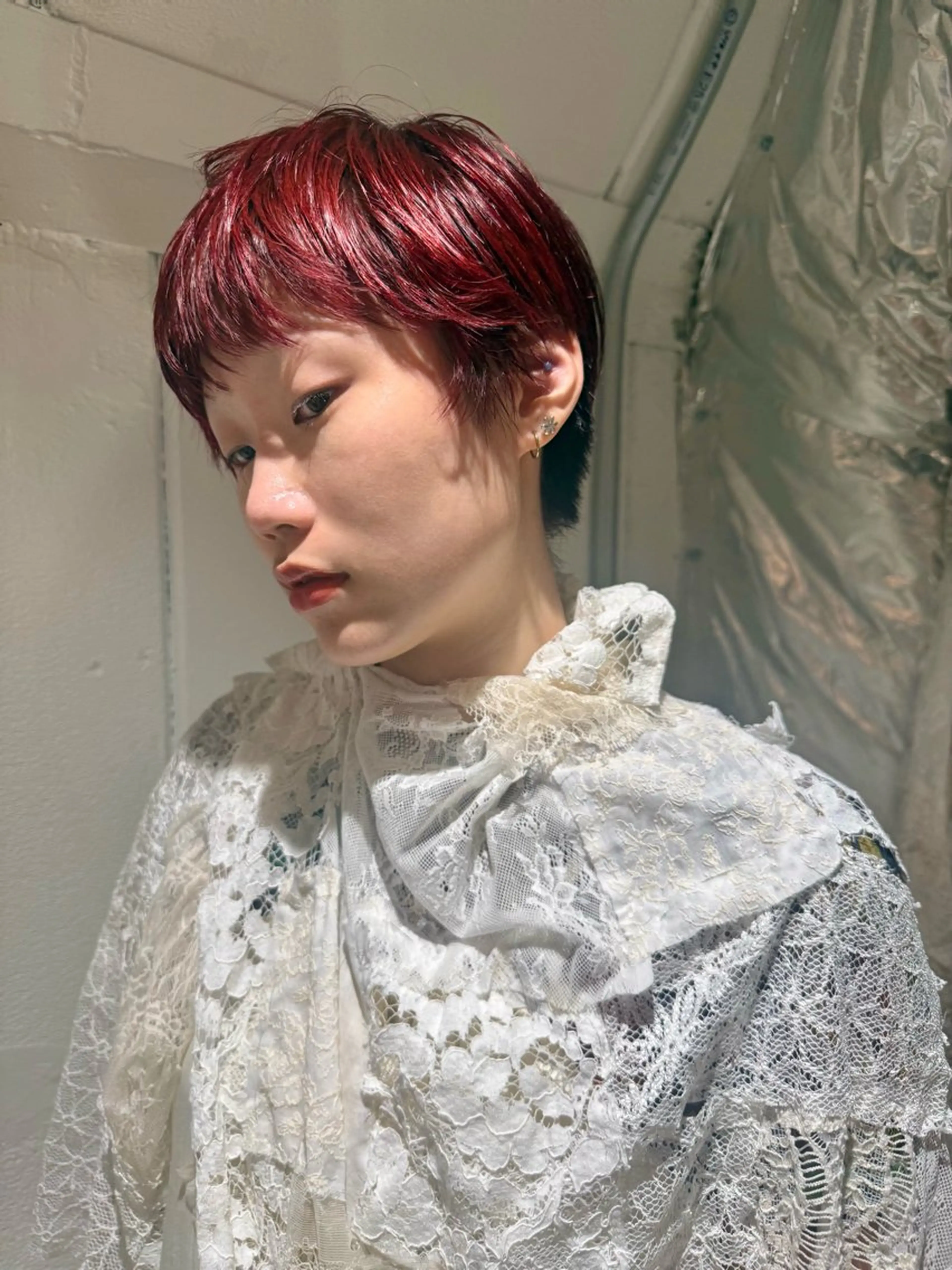 カラー ブリーチ ブリーチなしカラー レッドカラー カラー/限定価格 🌬️yusaのヘアスタイル