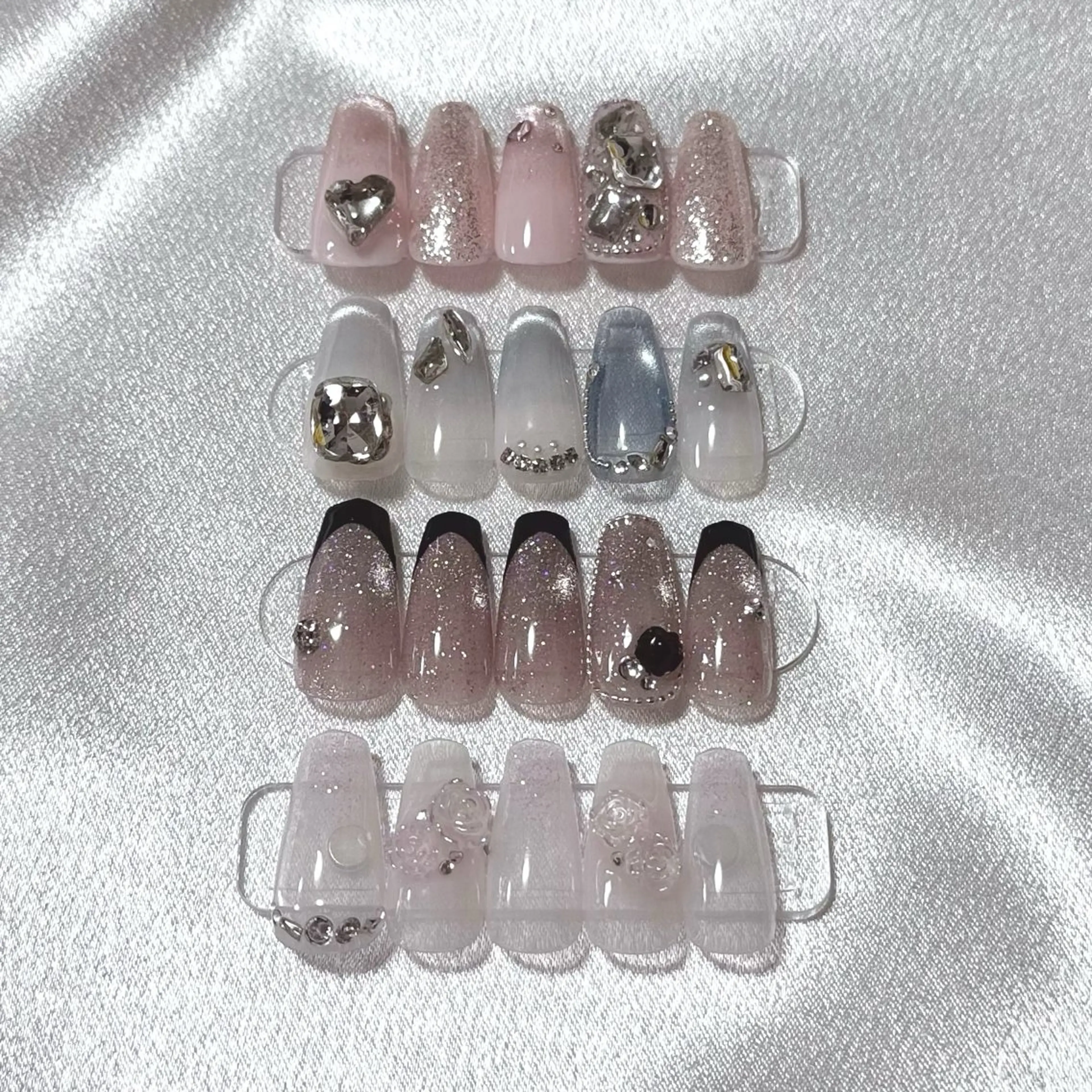 (オフ無し)✨ワンホンネイル、ちゅるんネイル🫧10本フリーデザイン✨の写真