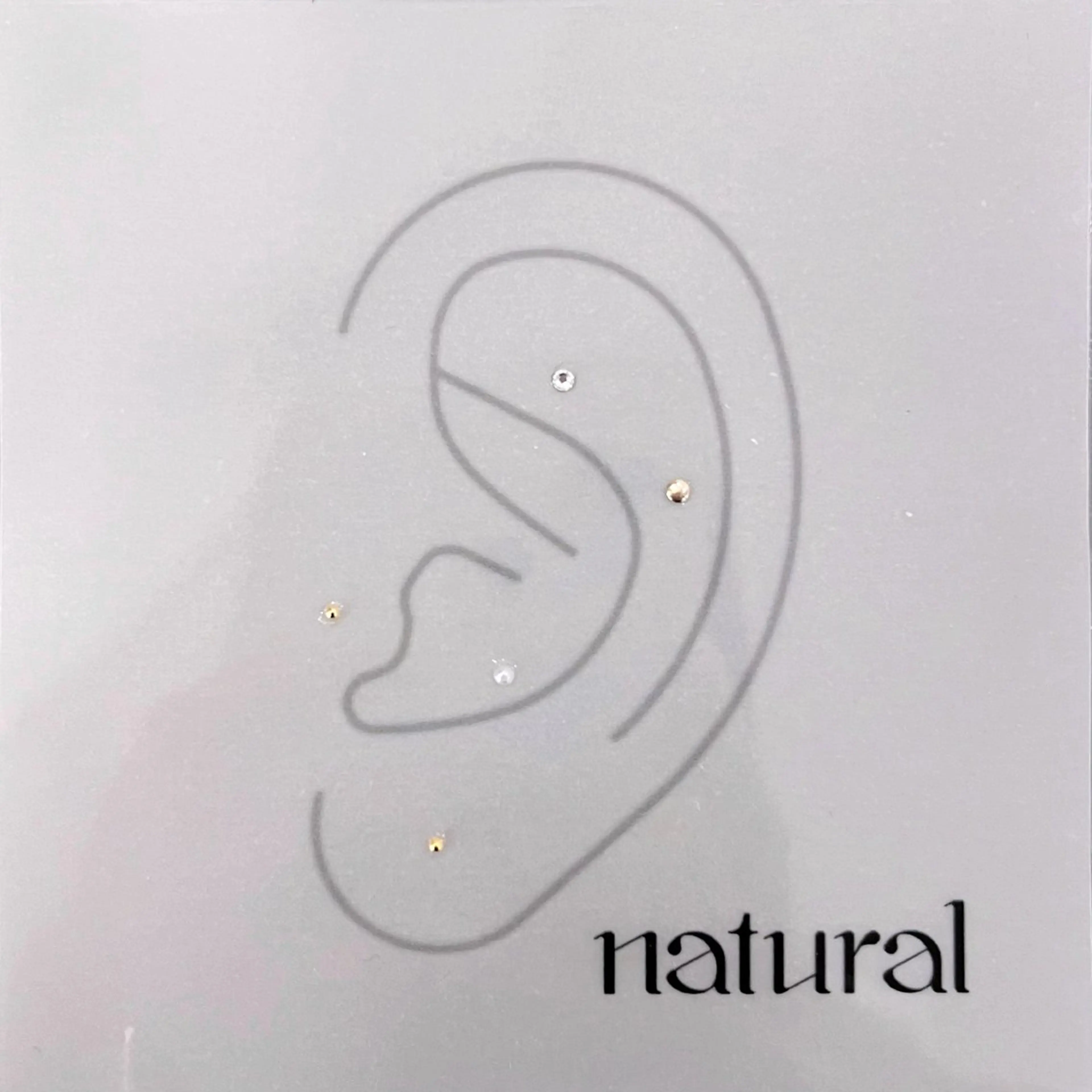 💎耳つぼジュエリー両耳10粒💎 【natural】の写真