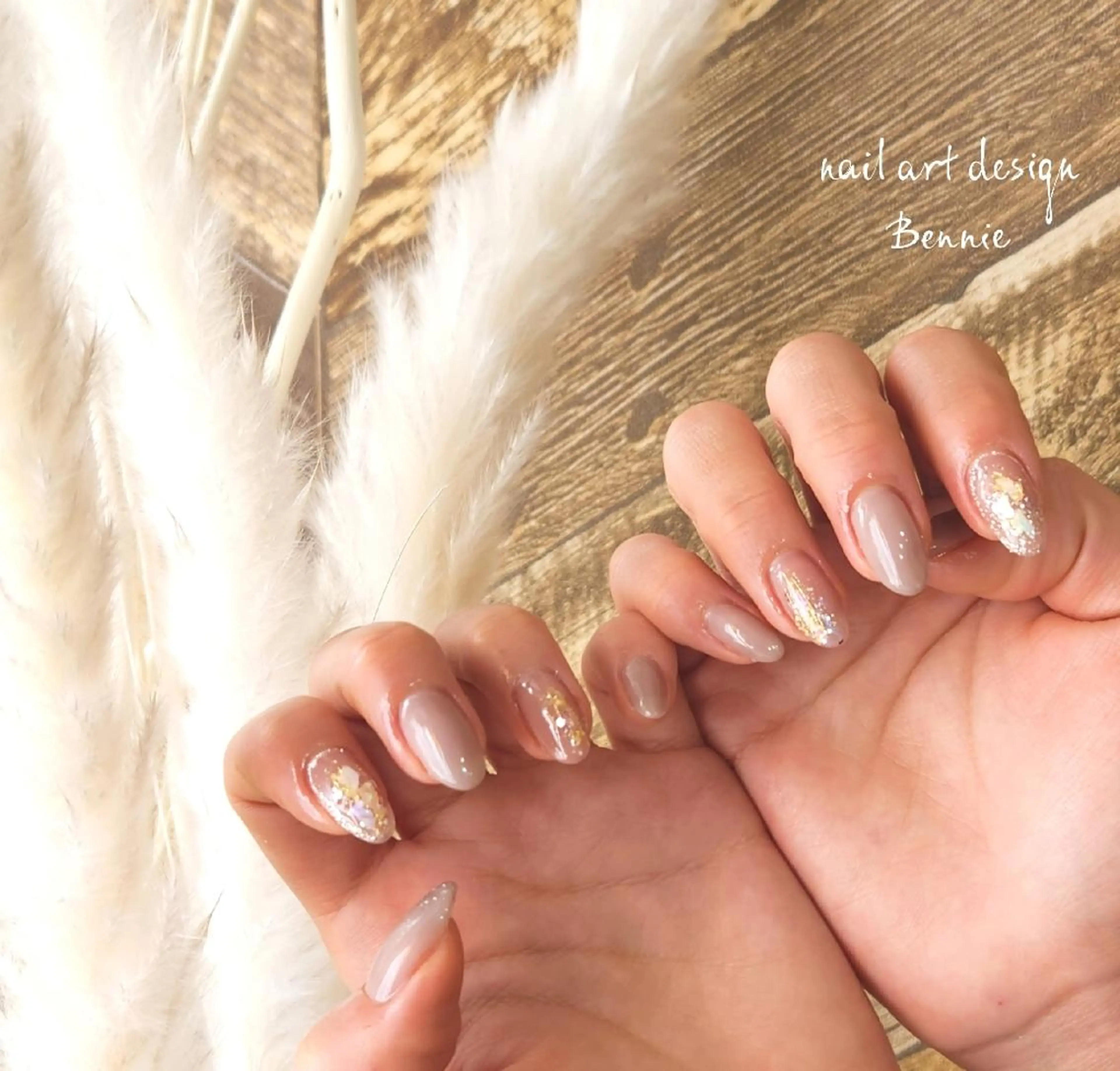 ネイル ブラウン 入学式 ニュアンスネイル オフィスネイル ピンク   BENNIEのネイルデザイン