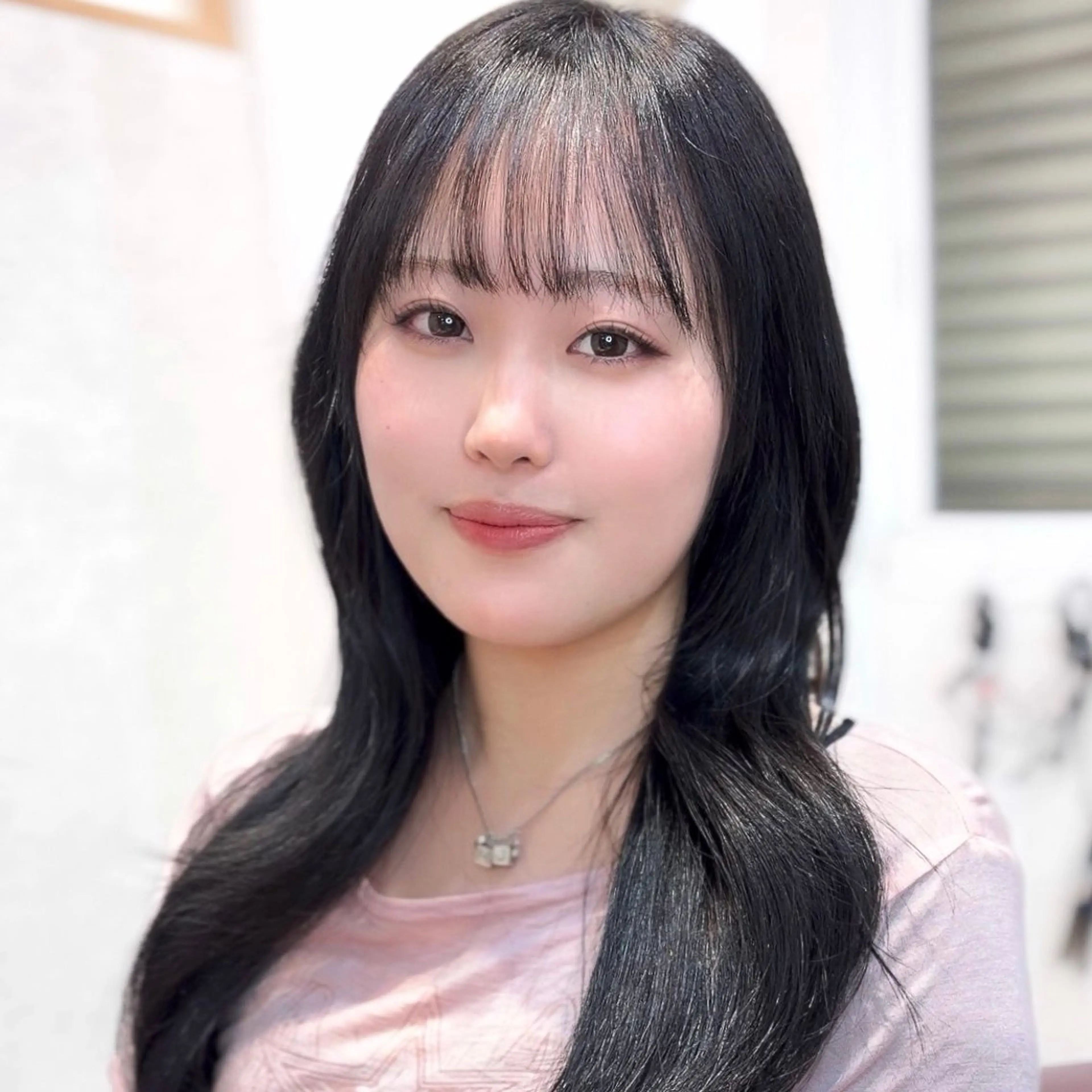 カラー パーマ suzuka/透明感 /顔周り/美髪矯正のヘアスタイル