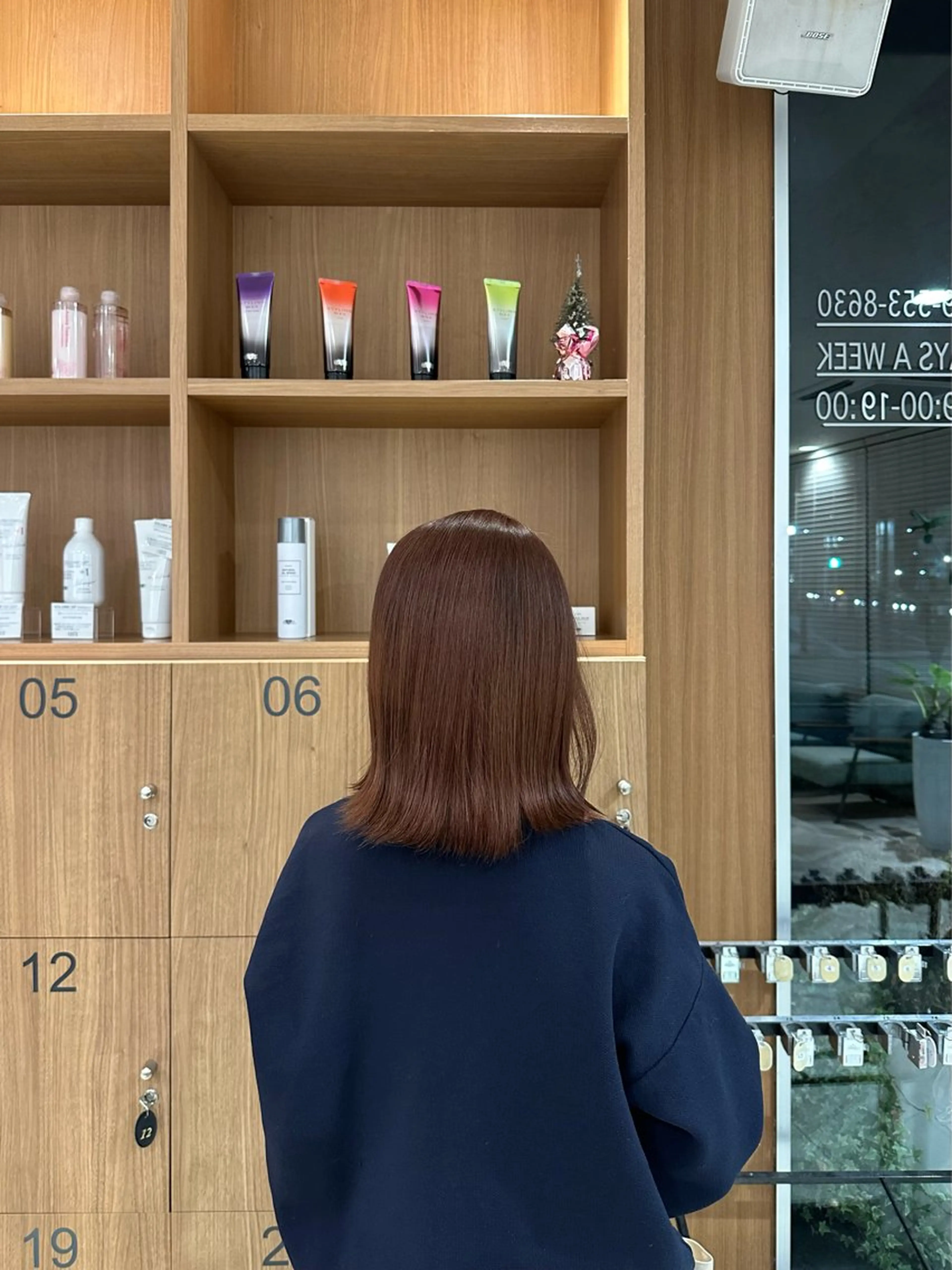 ミディアム カラー 平井 真由のヘアスタイル