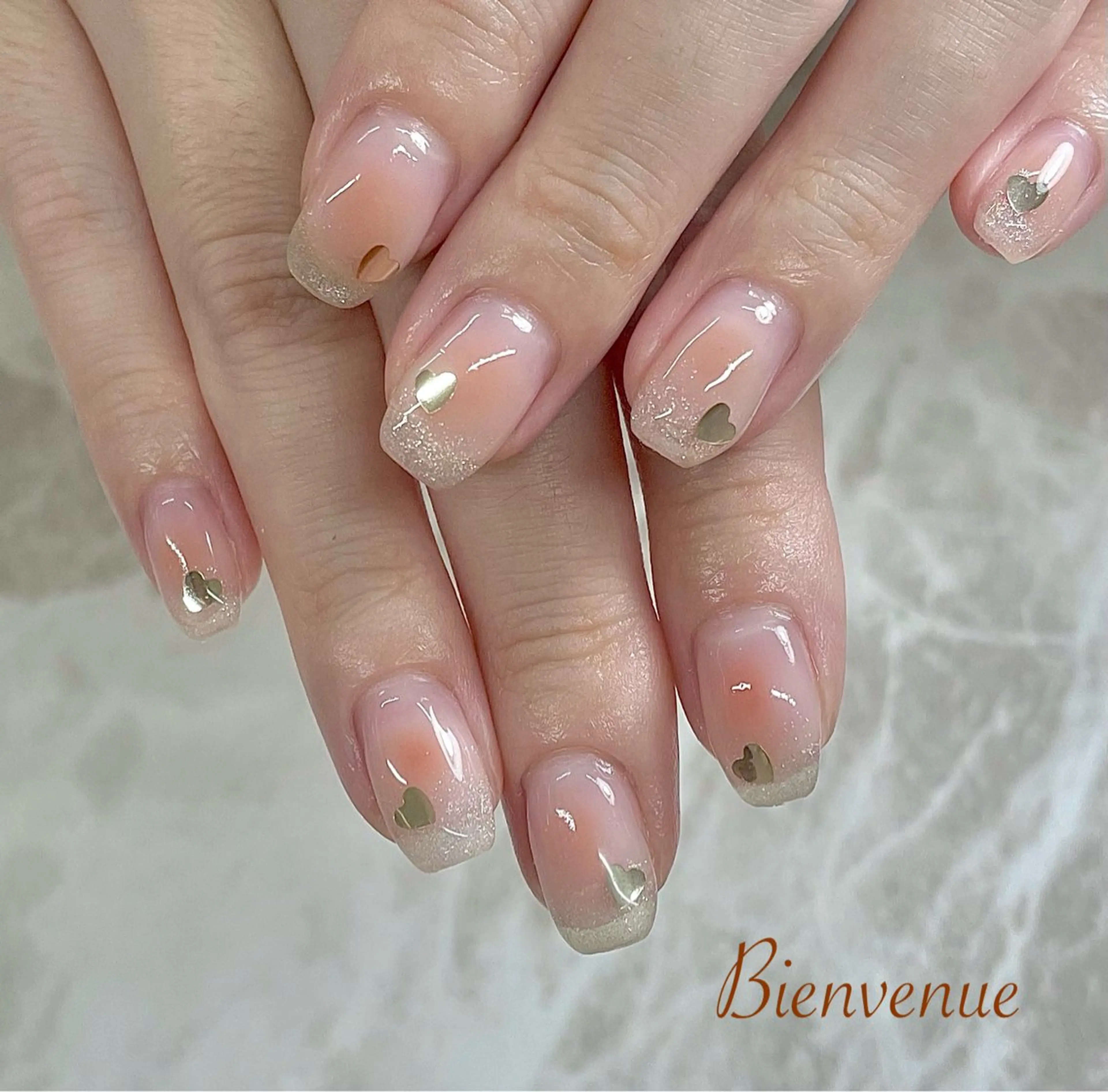 ネイル チークネイル Bienvenue りょうこのネイルデザイン