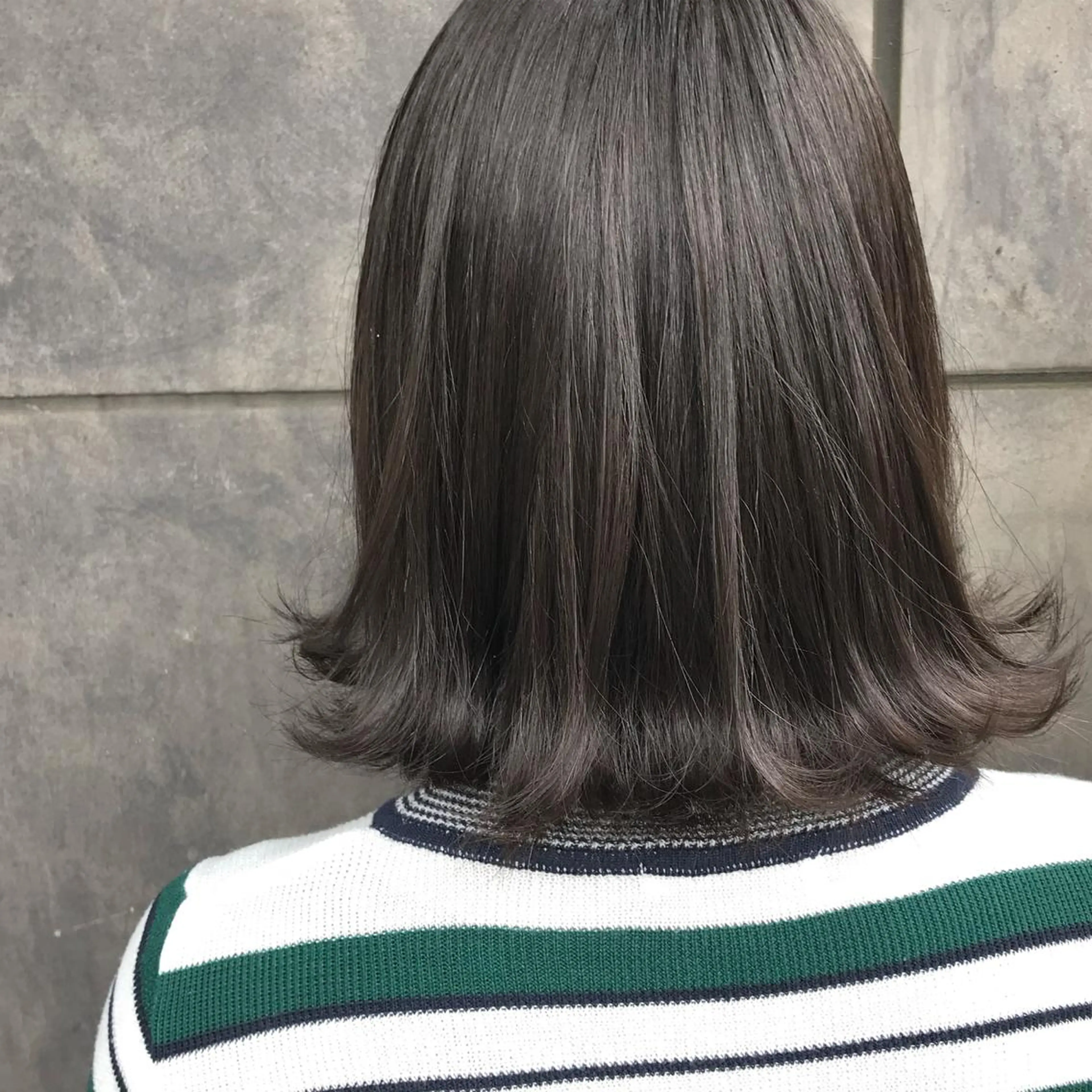 ミディアム ボブ 外ハネヘア No1韓国風レイヤー &カチモリ✨ /サキのヘアスタイル