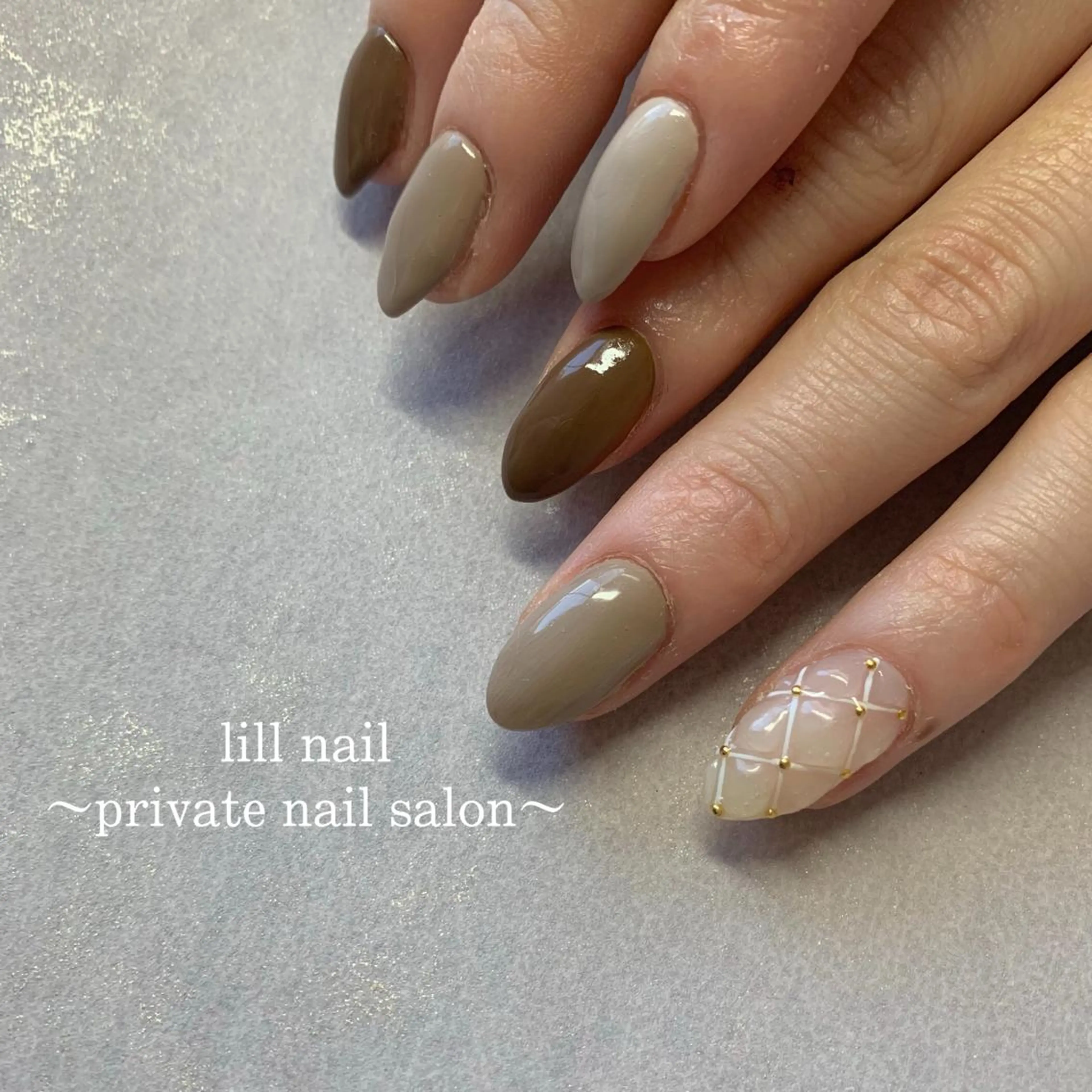 ミディアム pllia beautyのネイルデザイン