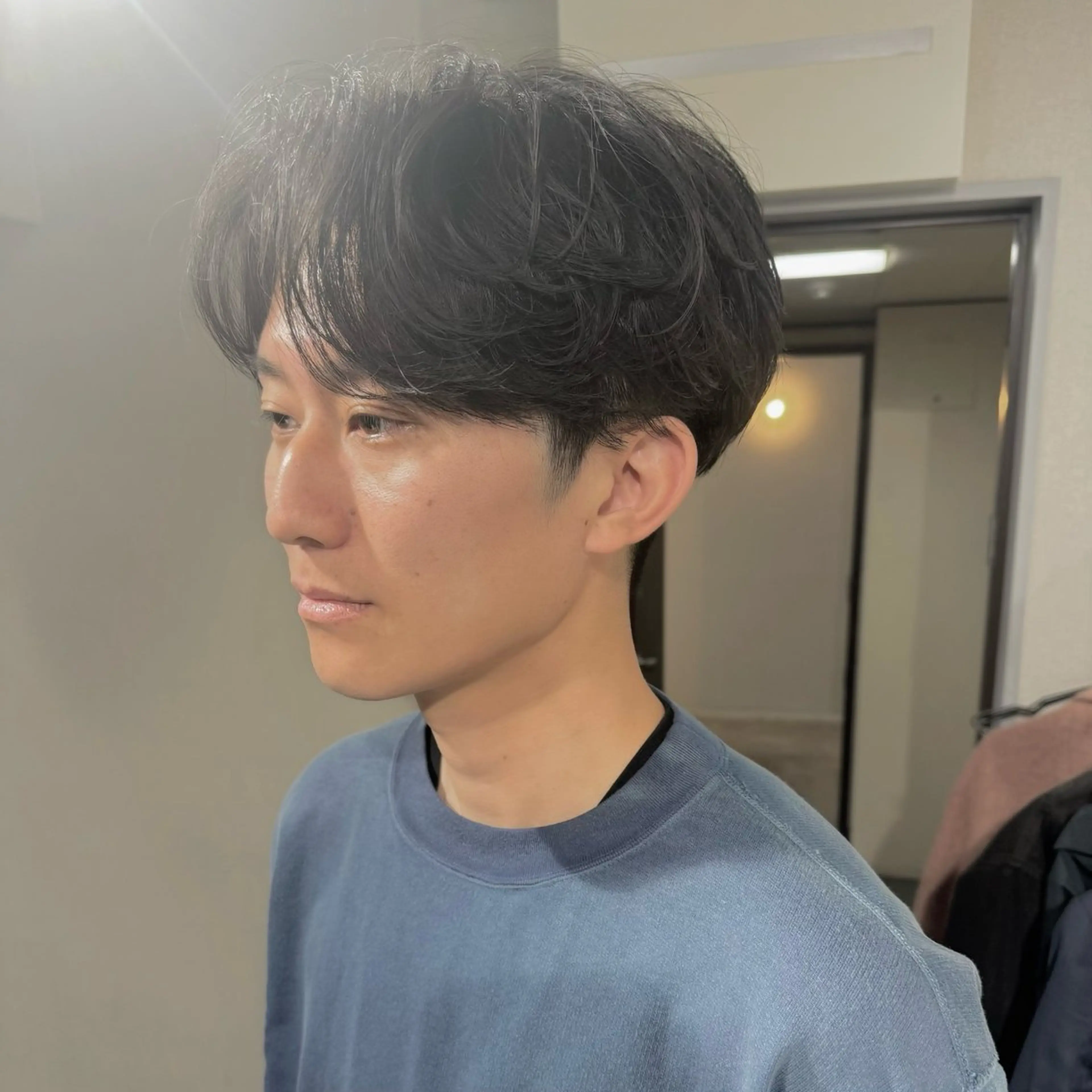 メンズ カット パーマ 表参道フェザーパーマ ニュアンスパーマのヘアスタイル