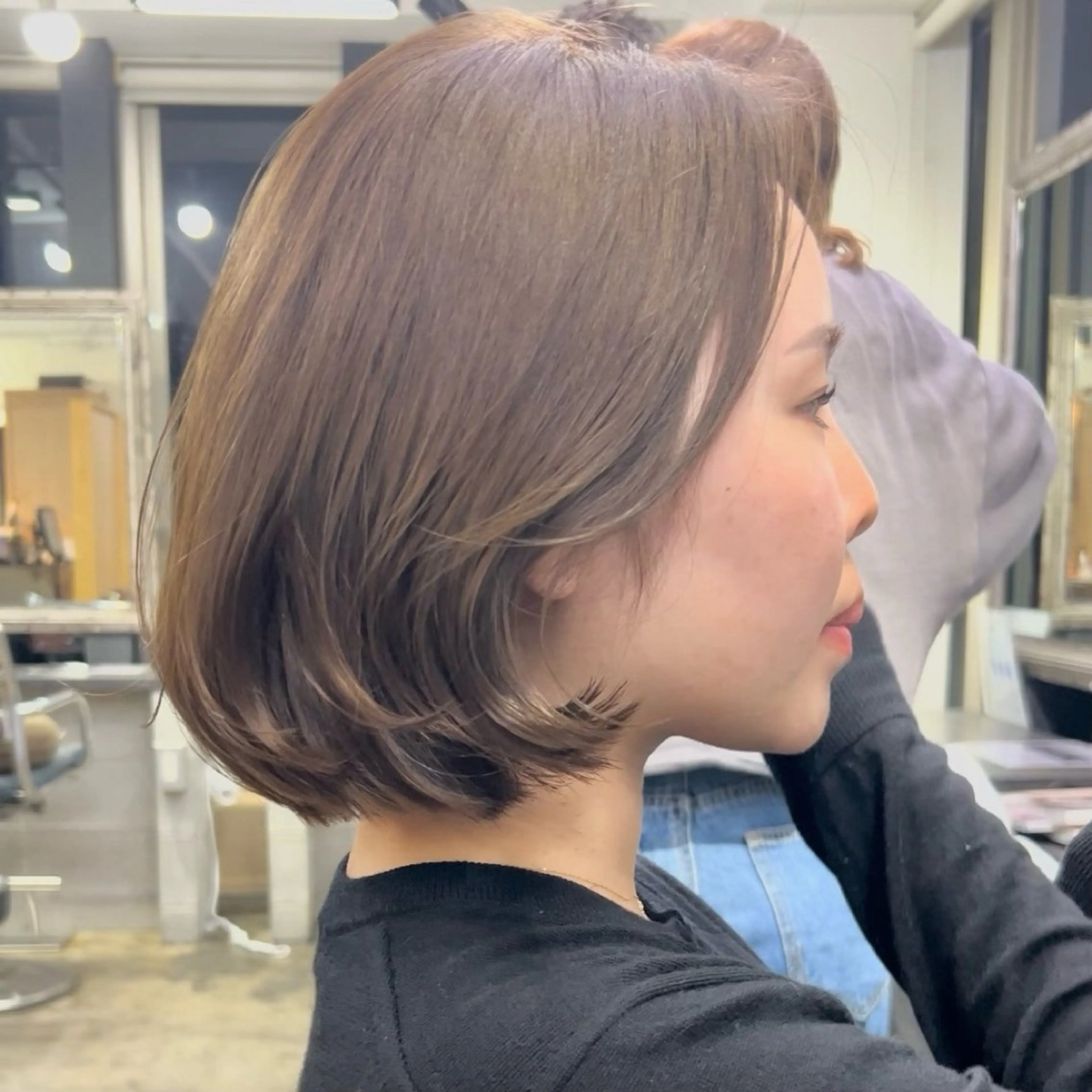 ショート ショートボブ ボブ 韓国風ヘア ショートヘア カット ヘアカラー トリートメント ボブ/縮毛矯正/ レイヤー/塚田のヘアスタイル