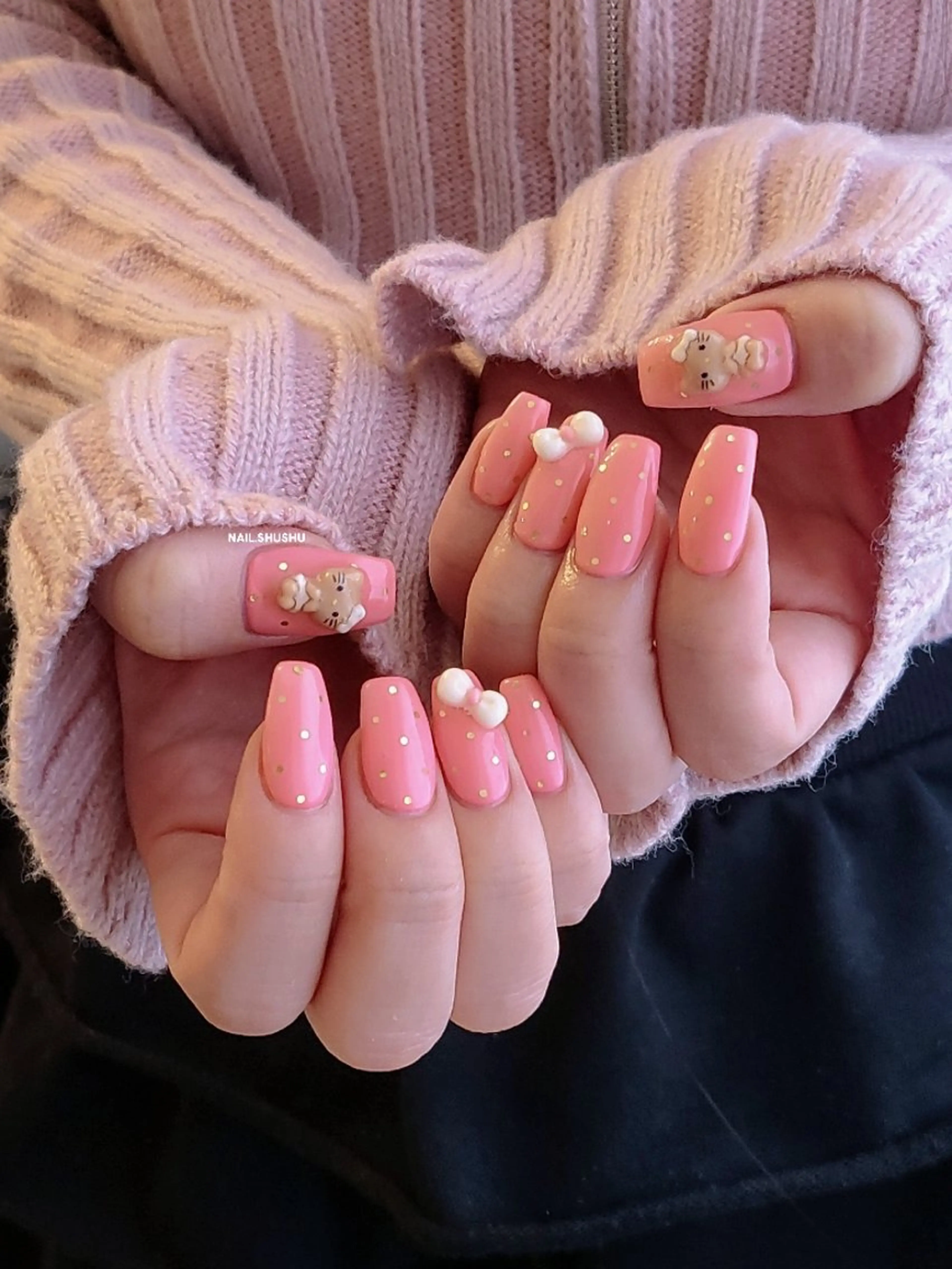 ネイル 3dパーツ/流行り 👧shushu❤️のネイルデザイン