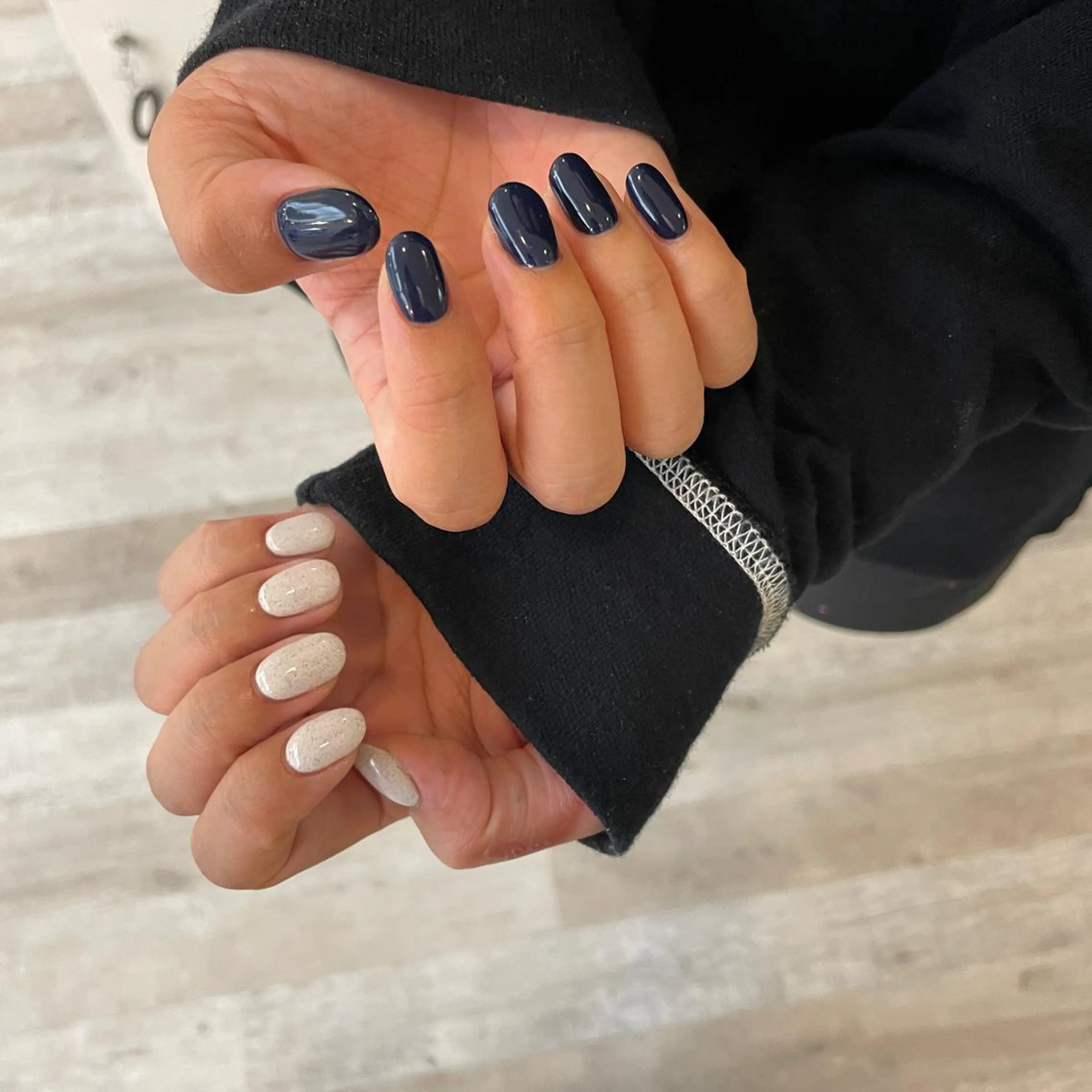 ネイル ジェルネイル ネイビー mignon by CHERIM A.tのマツエク・マツパデザイン