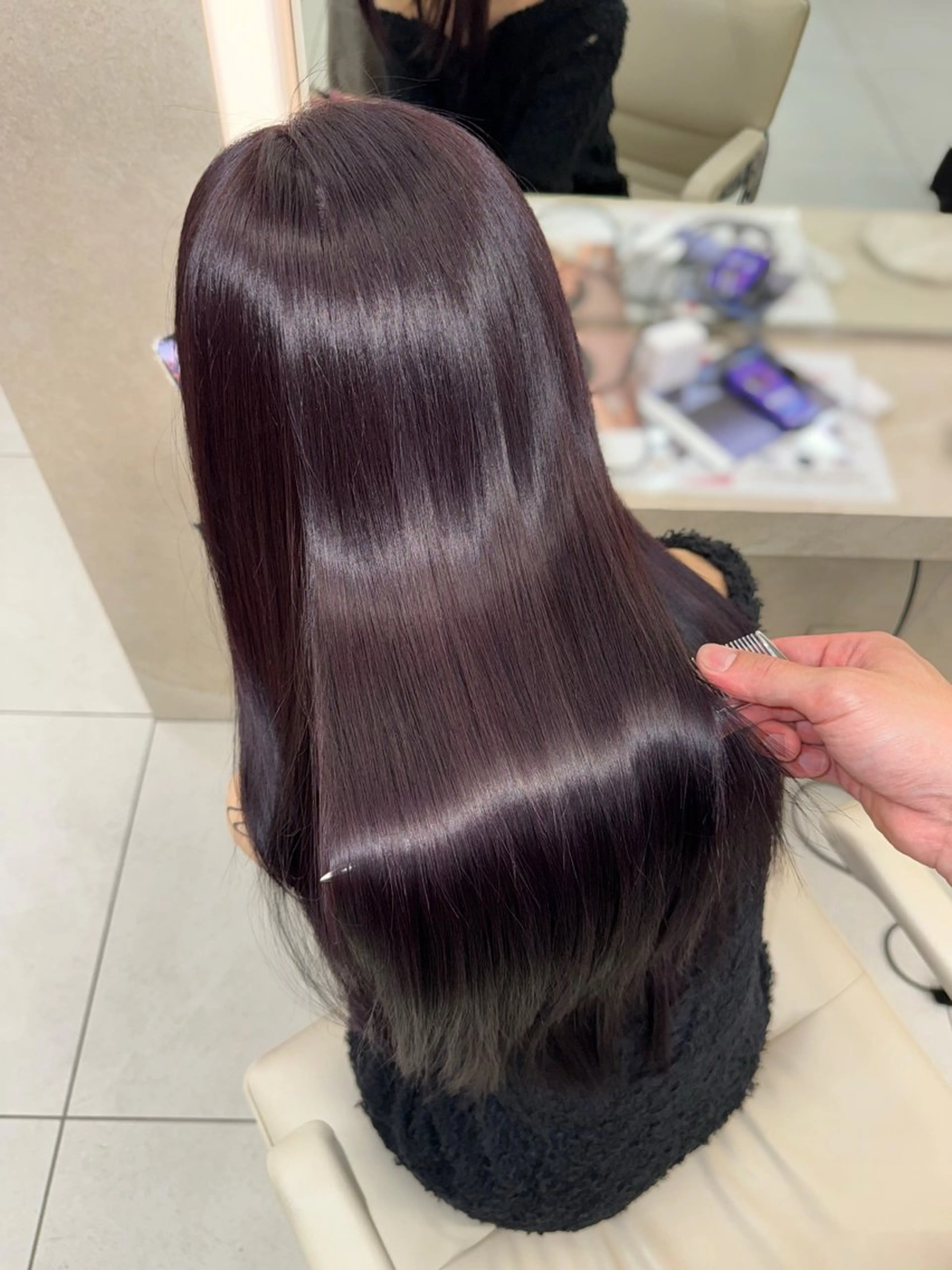 【前髪カット付き】前髪、顔周り縮毛矯正の写真