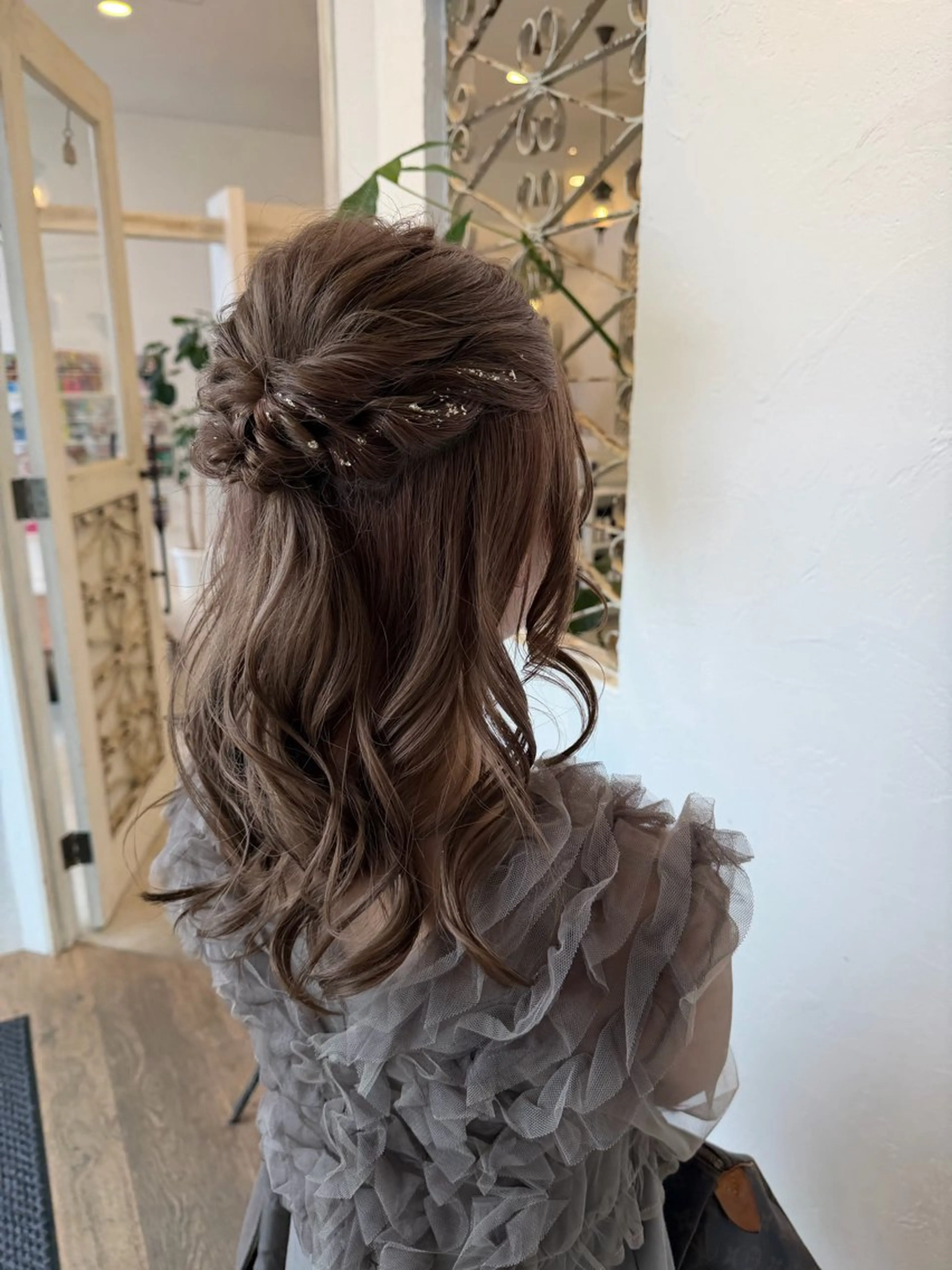 ヘアアレンジ ハーフアップ 後藤 颯希のヘアスタイル