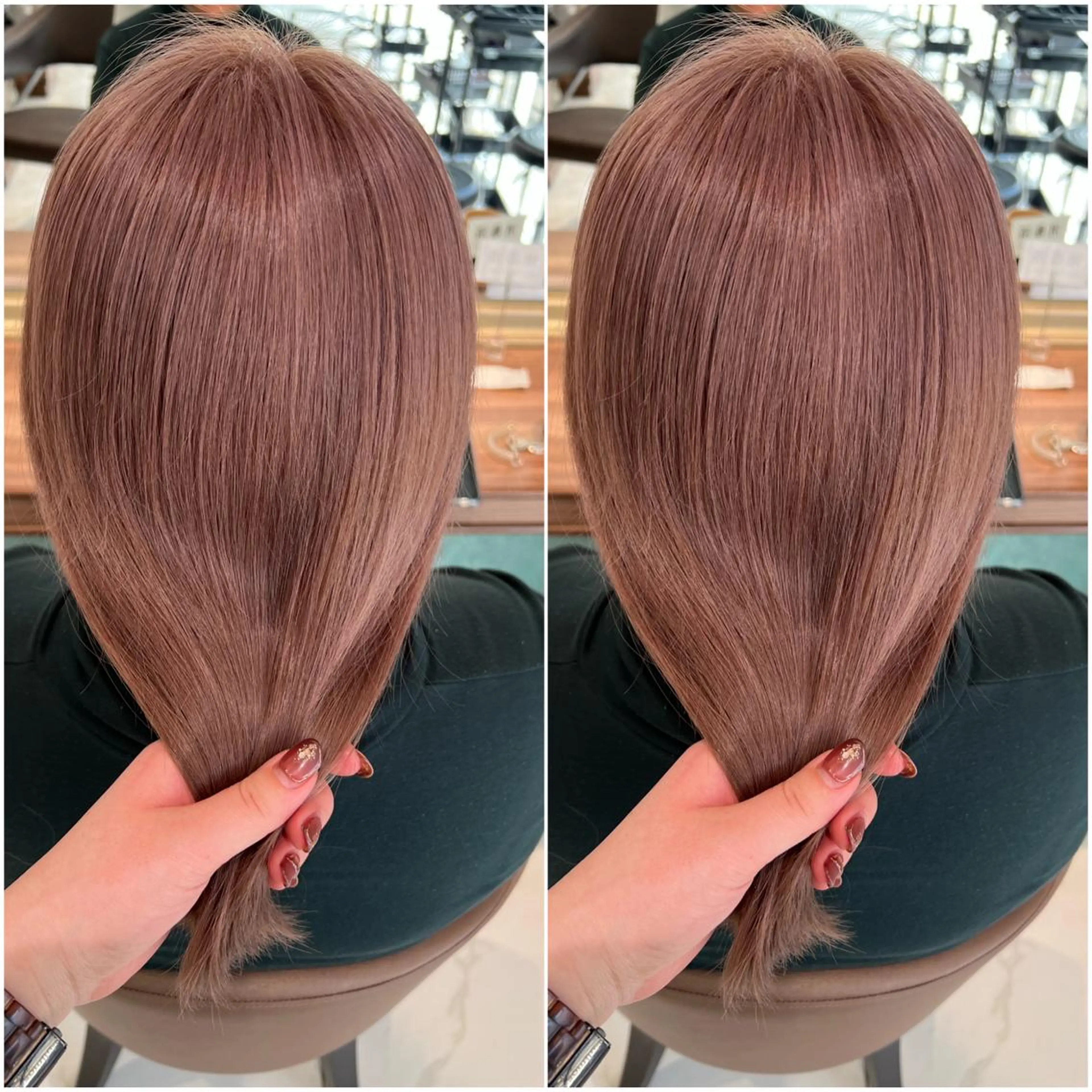 ミディアム カラー 全席個室　暖色カラー Zina松園優香🌸のヘアスタイル