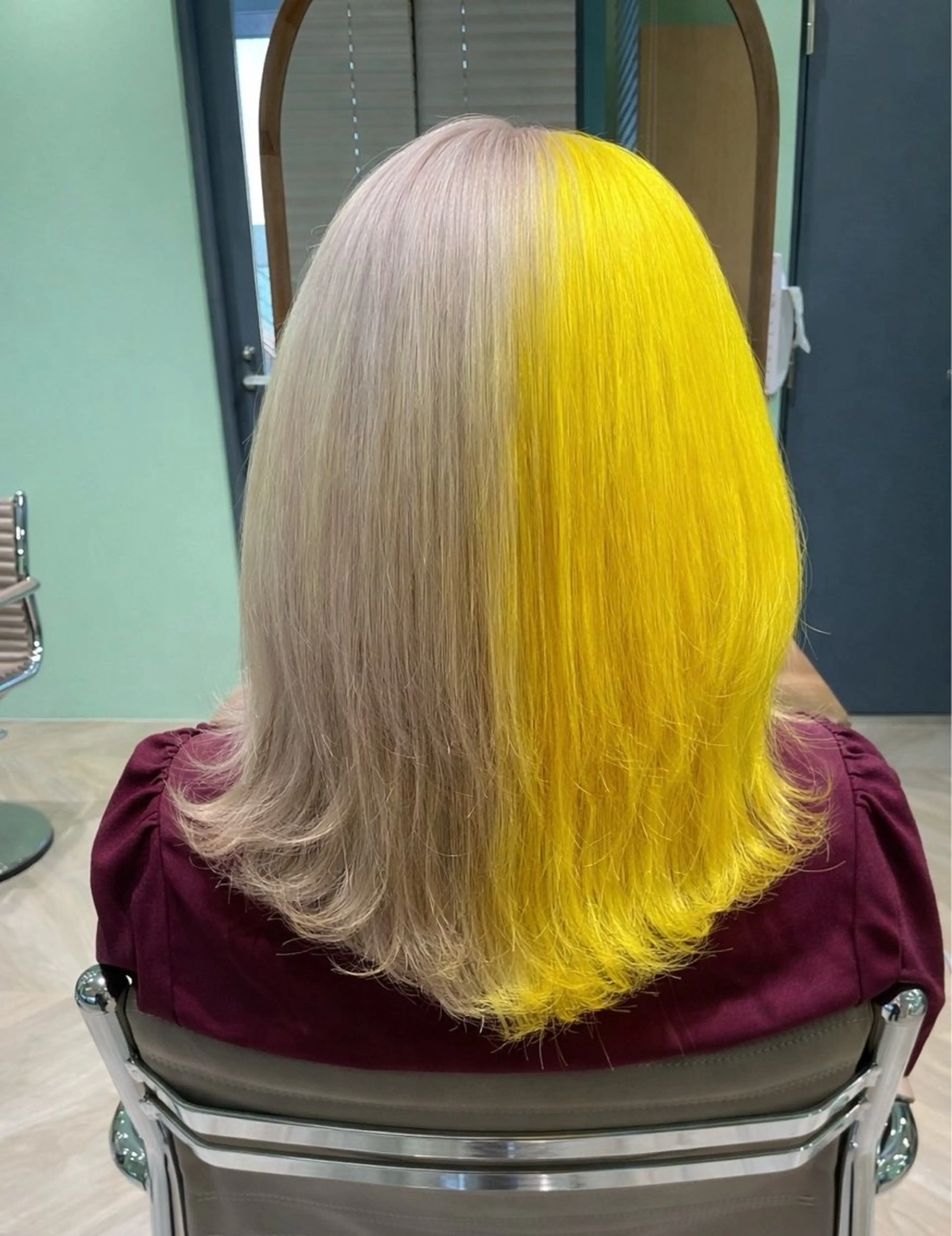 セミロング カラー デザインカラー ヘアカラー 横浜/デザインカラー 個性派ヘアメ/まこのヘアスタイル