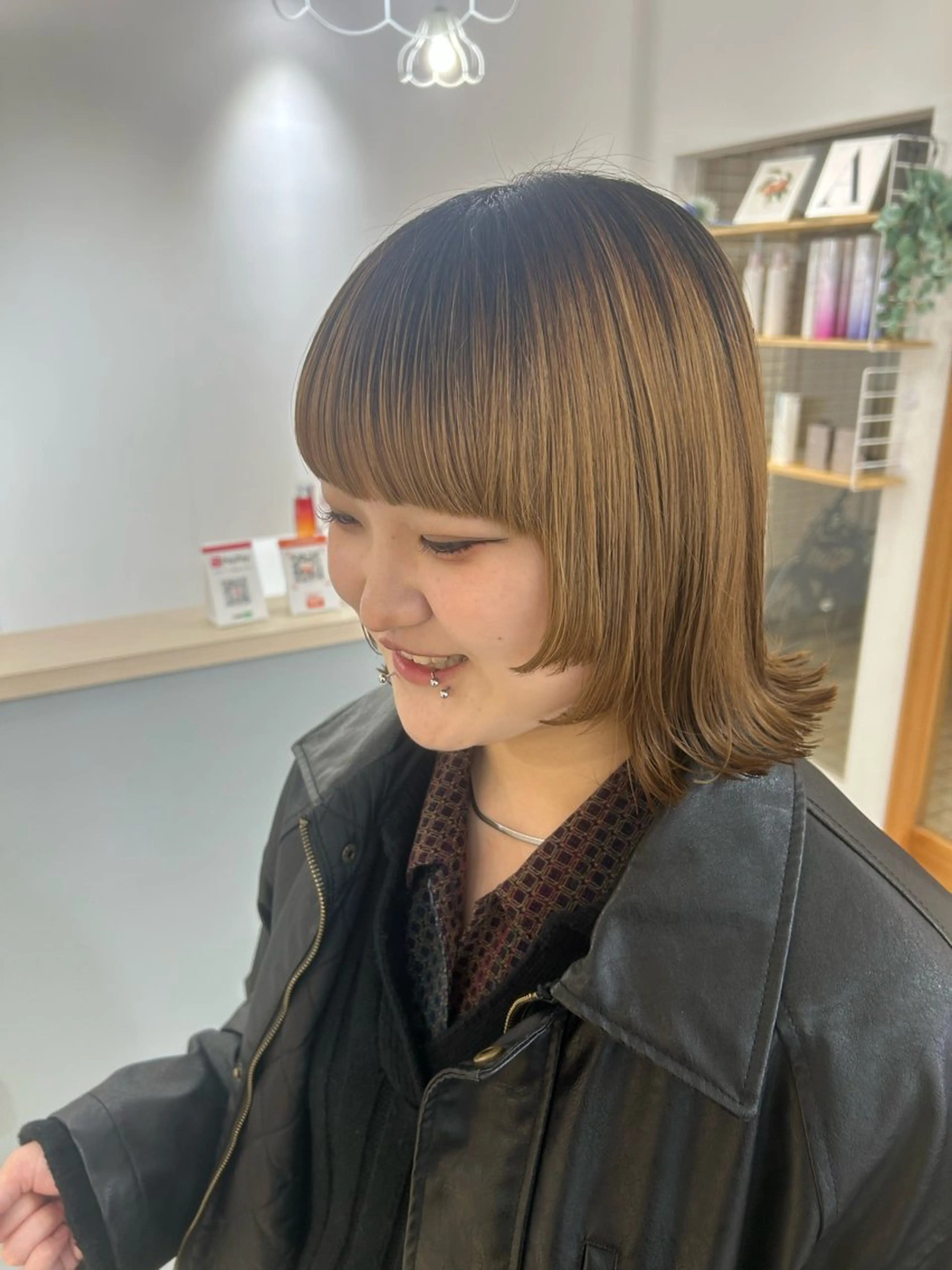 ミディアム 姫カット scena(シーナ)所属・佐原 未依奈のヘアスタイル