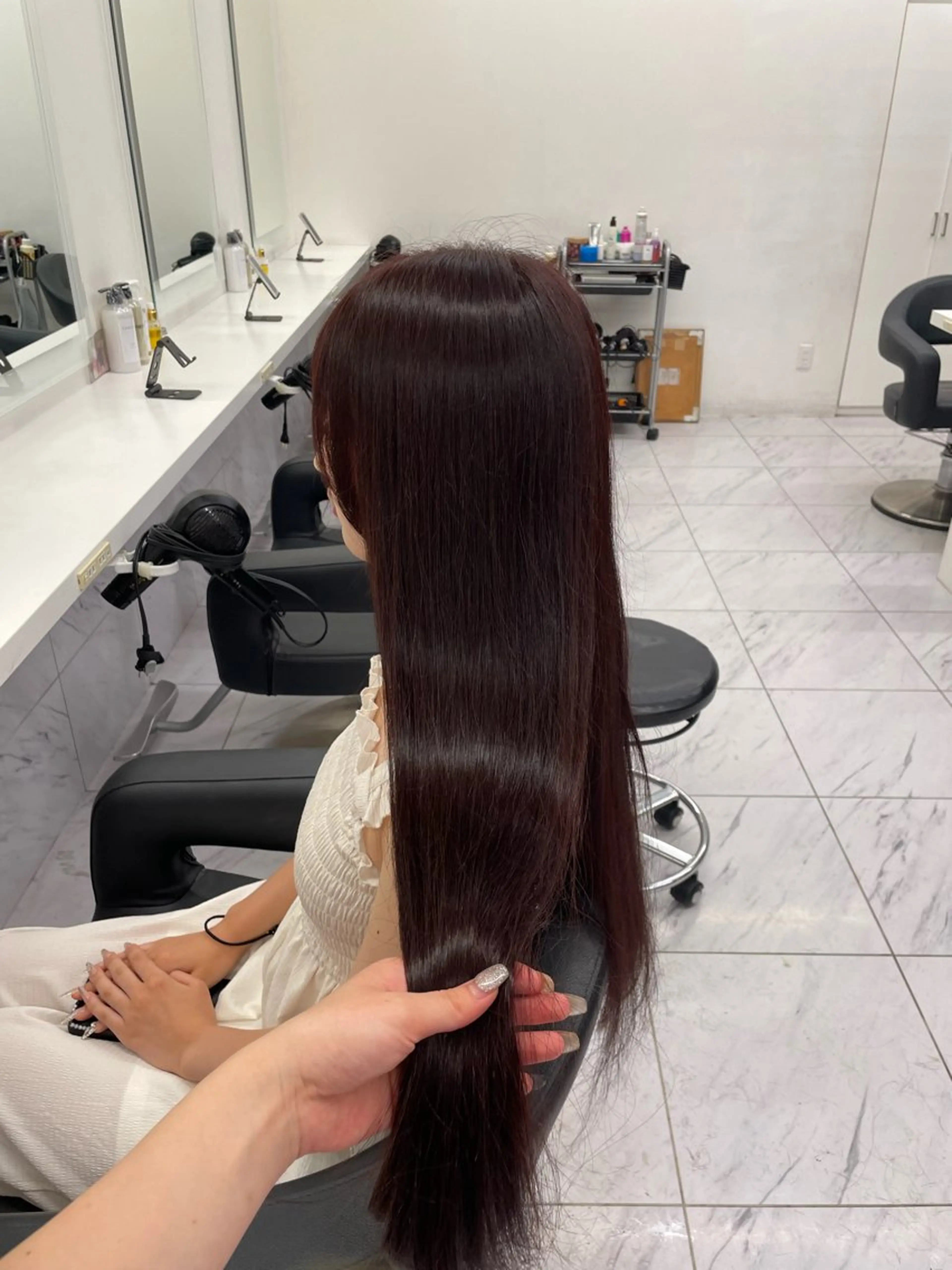 ロング カラー ヘアアレンジ ヘアカラー トリートメント ヘアセット 💗横浜美容室 💗HARUNAのヘアスタイル