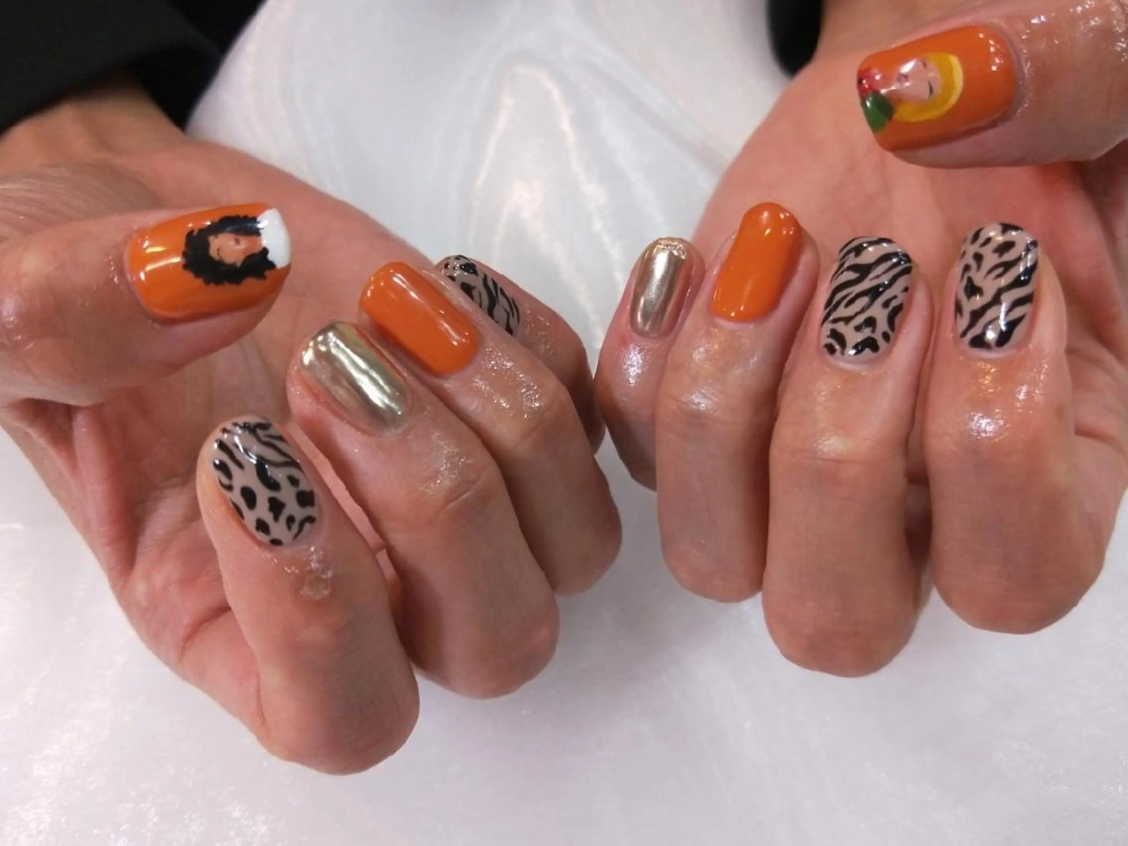 ネイル ハンドネイル ハンドケア R'well所属・はばすみれ🎀ﾈｲﾙ 光ﾌｪｲｼｬﾙ ﾍｱのネイルデザイン