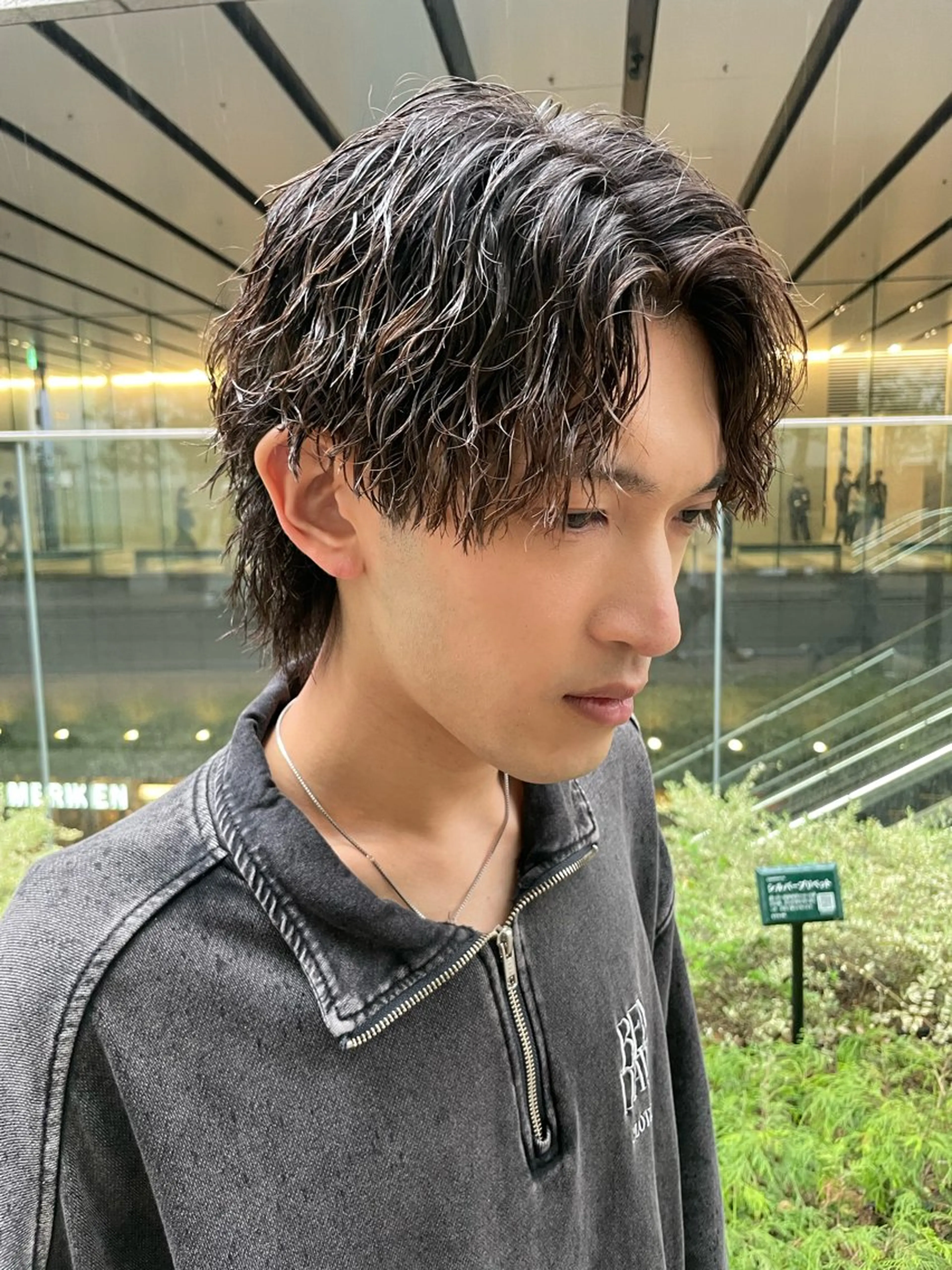 ショート カラー パーマ ヘアアレンジ メンズ カット パーマ トリートメント ヘアセット 亀井隆汰/メンズ専門 パーマ特化美容師のヘアスタイル