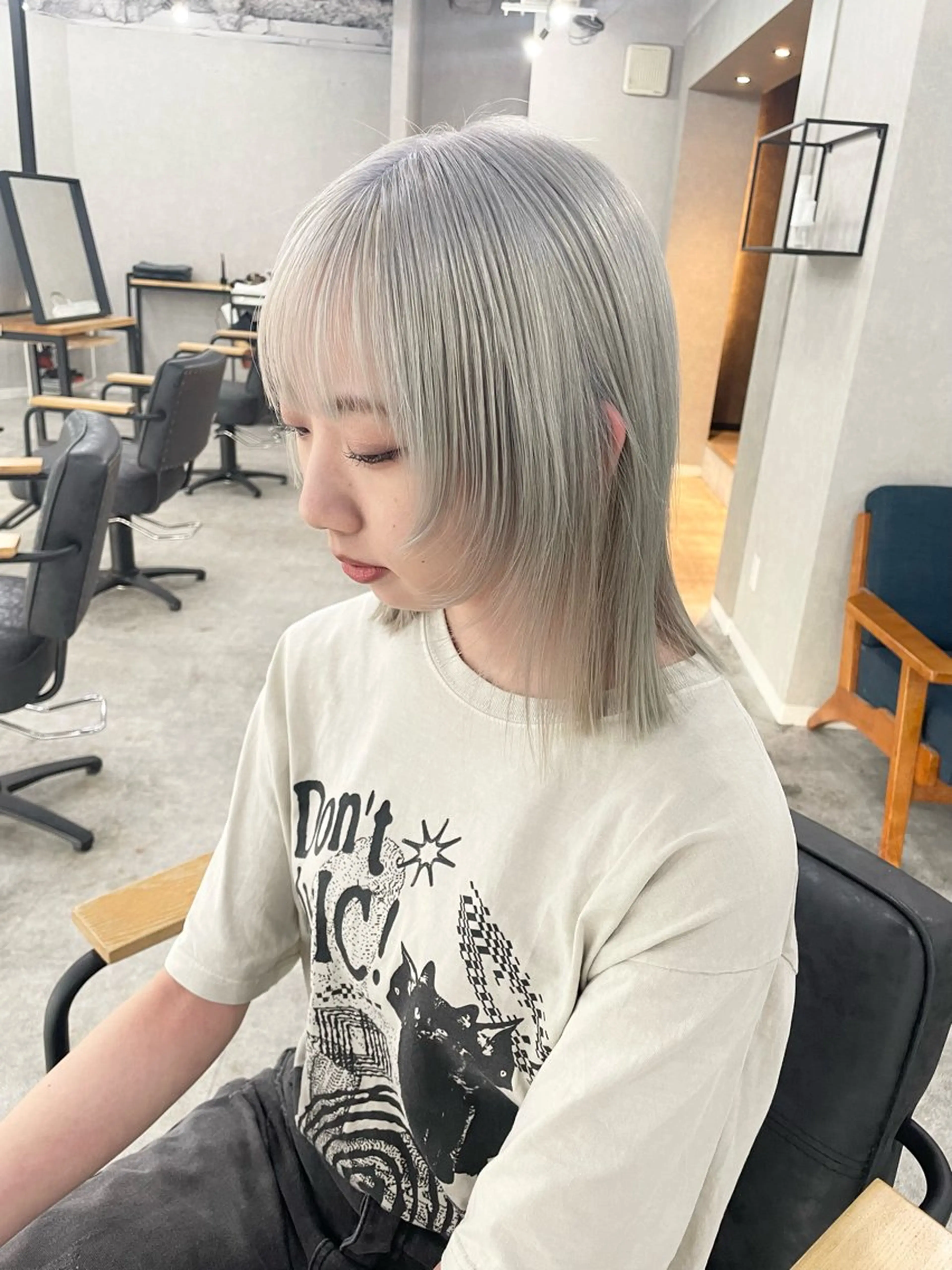 ミディアム 梅田韓国ヘア kiara🩷彡のヘアスタイル