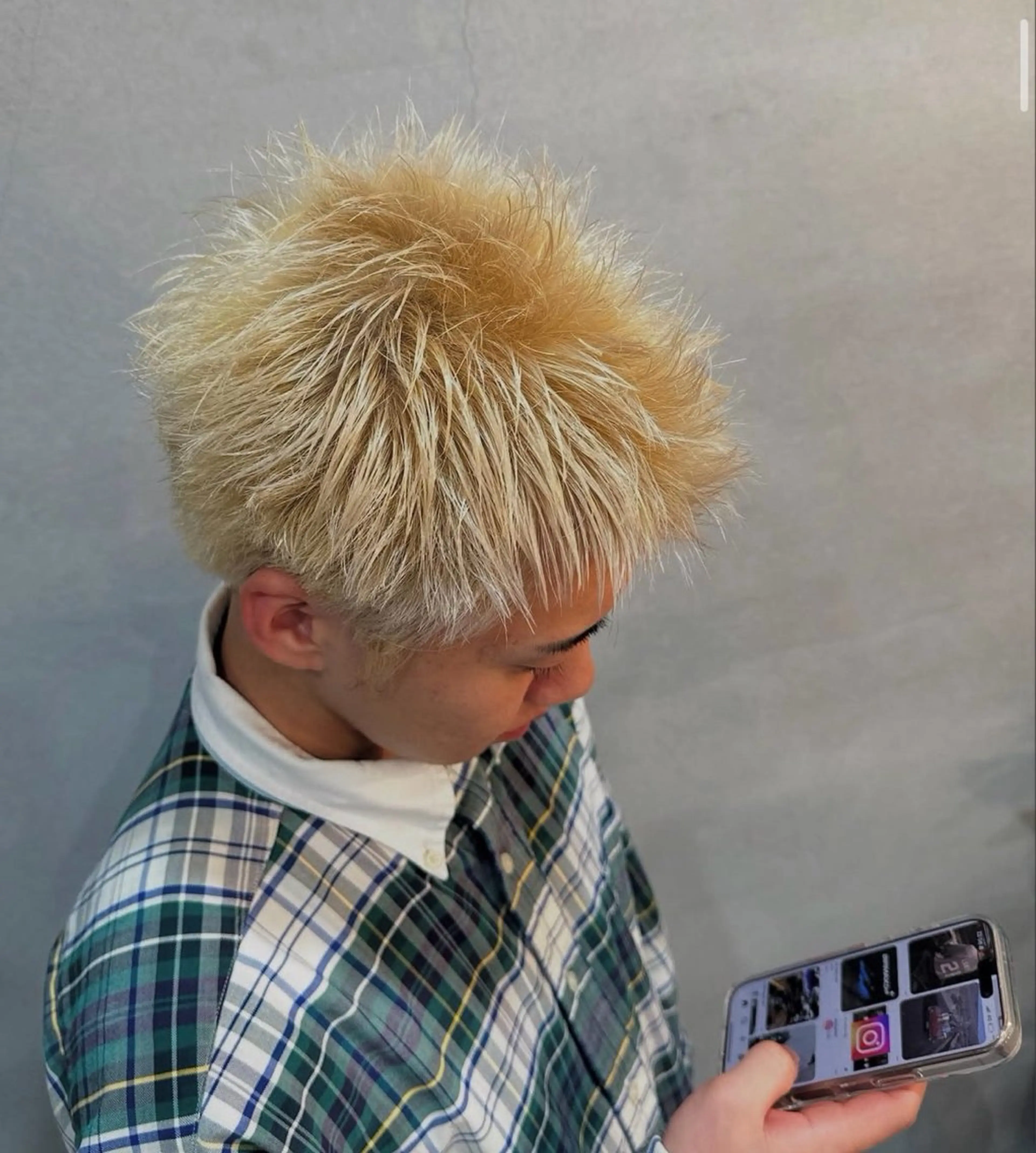 ショート メンズ 濱崎 璃乃/ルプラボウのヘアスタイル