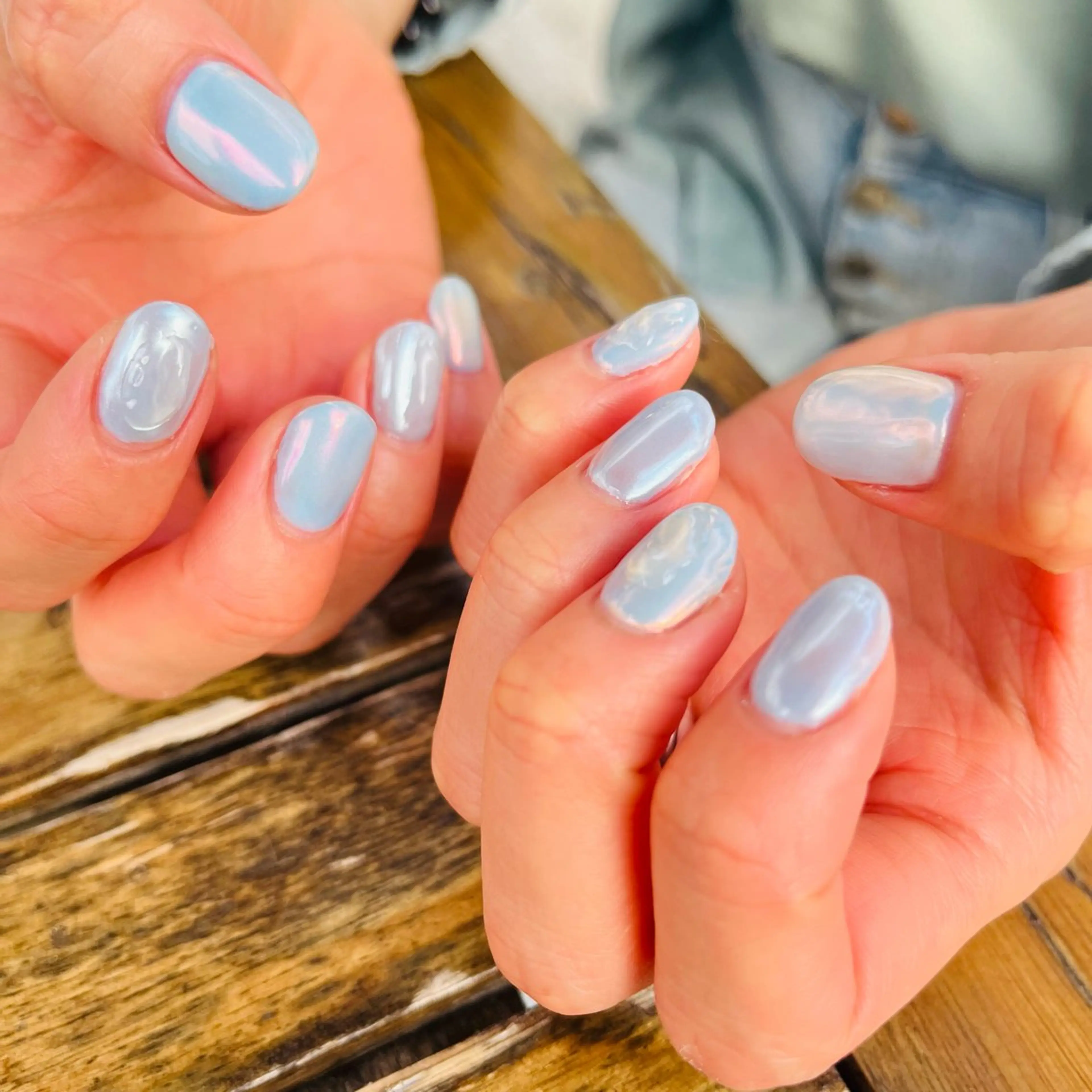 ネイル オーロラネイル Briwa✨nail 💅enoi ❤︎のネイルデザイン