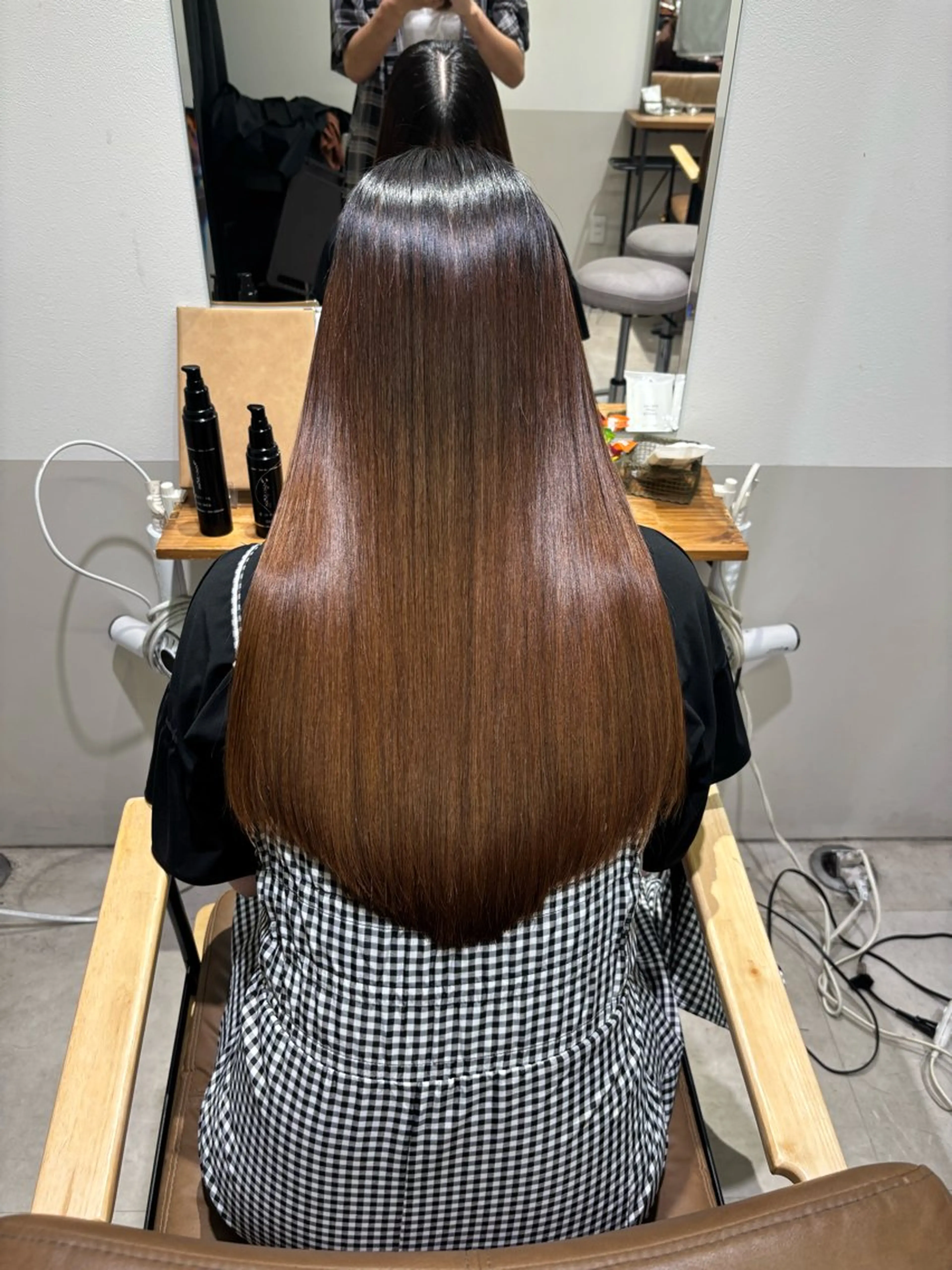 ロング 縮毛矯正 かのん /髪質改善/大阪梅田のヘアスタイル