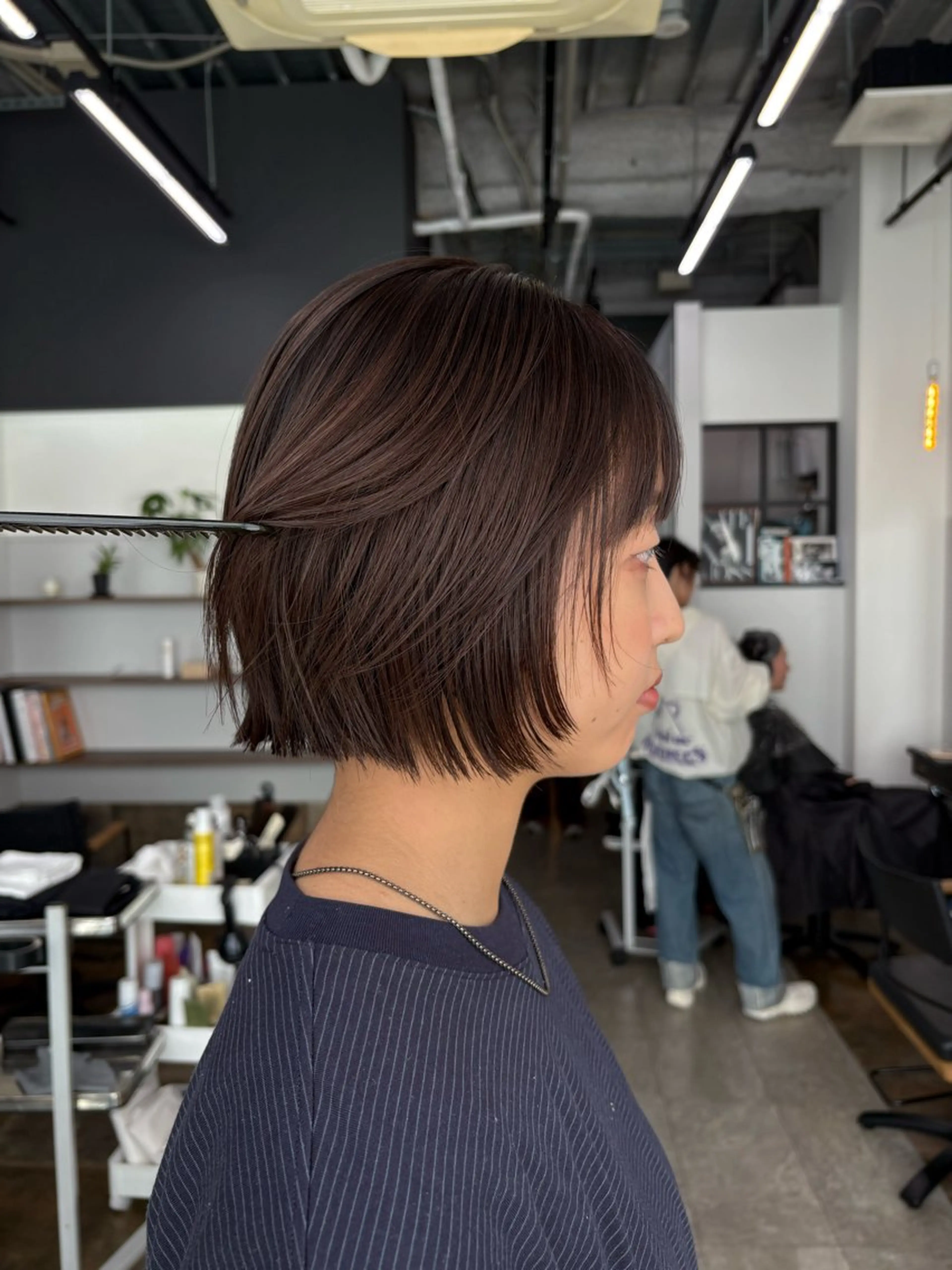 ミディアム カラー nao/福岡美容室 パーマ/ボブパーマのヘアスタイル