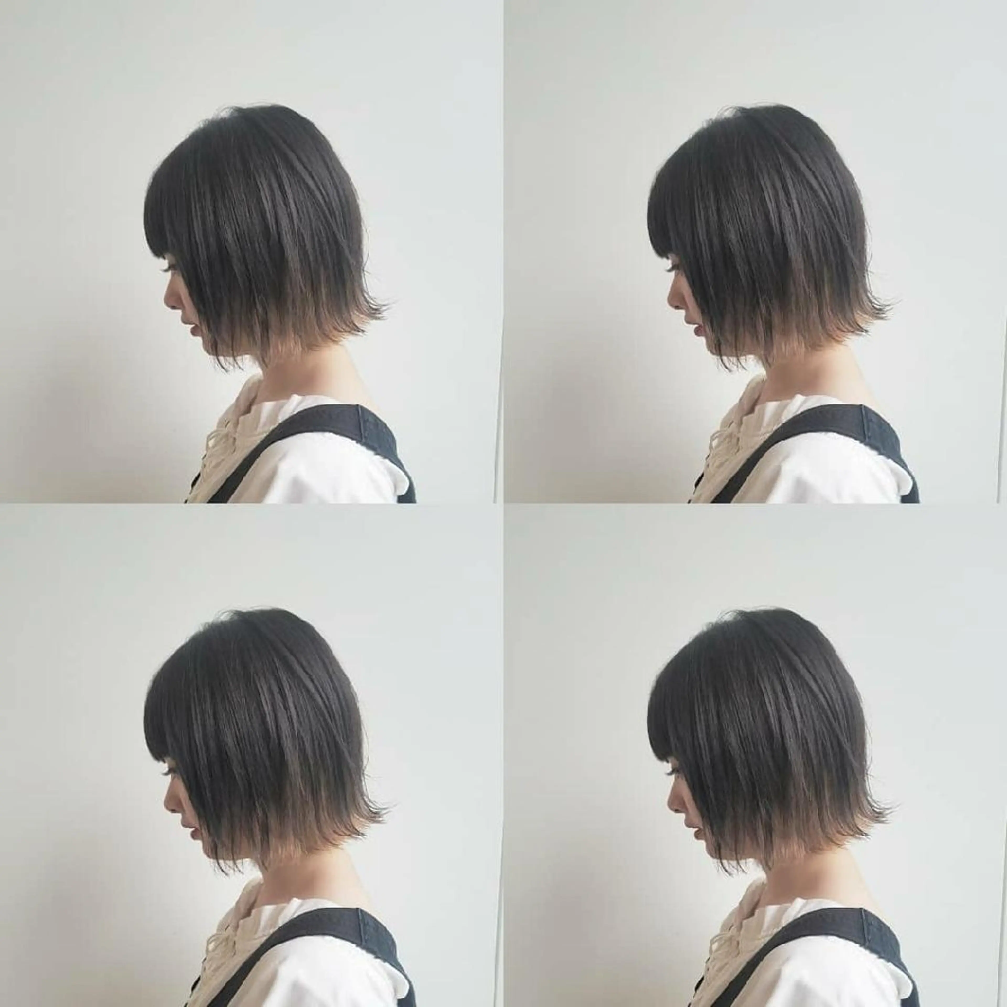 ショート カラー インナーカラー ボブ iplus✴ まつげ、眉毛、耳つぼのマツエク・マツパデザイン