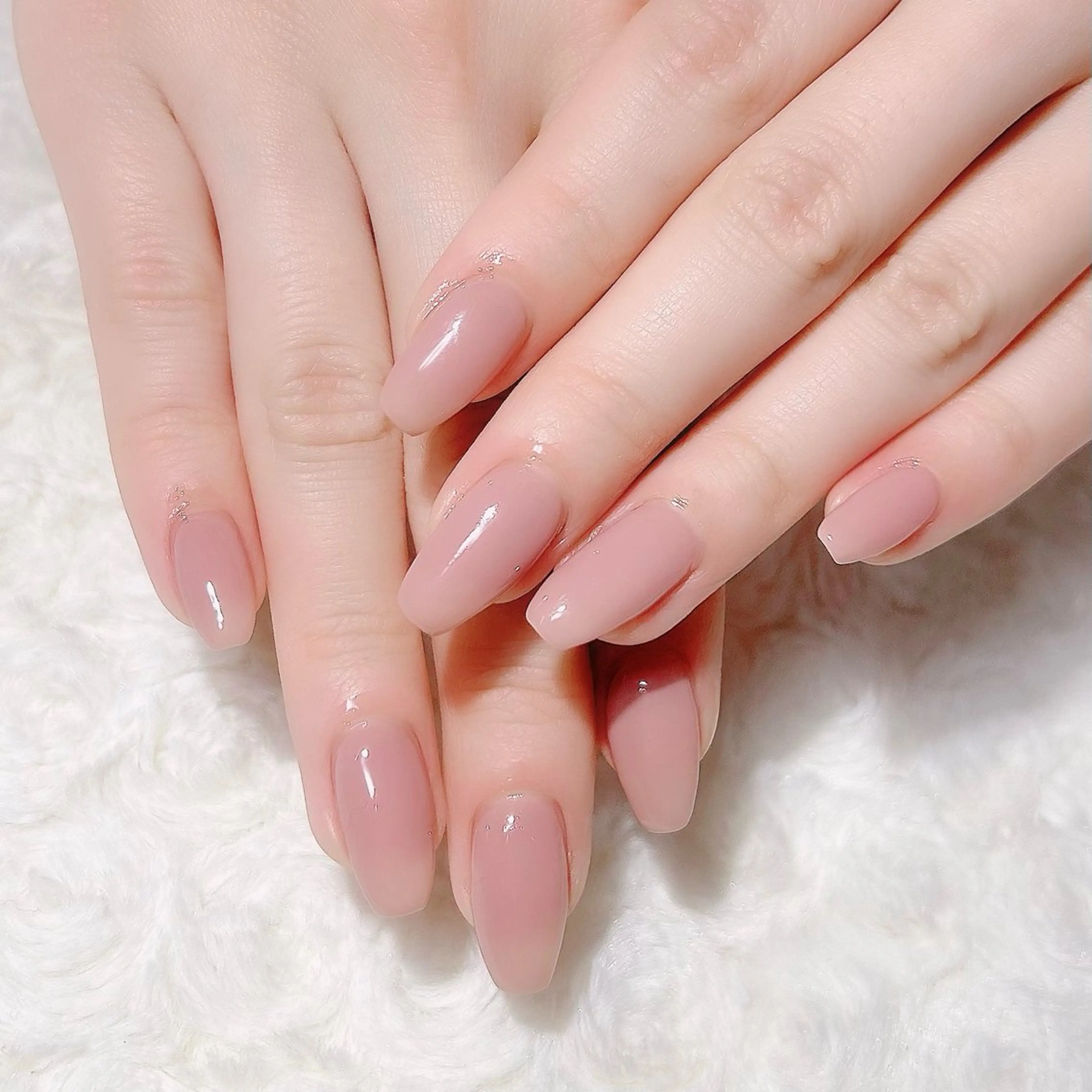 ネイル ジェルネイル マグネットネイル ワンカラーネイル ピンク ピンクベージュ ハンドネイル momo nail所属・Naruse Momoのネイルデザイン