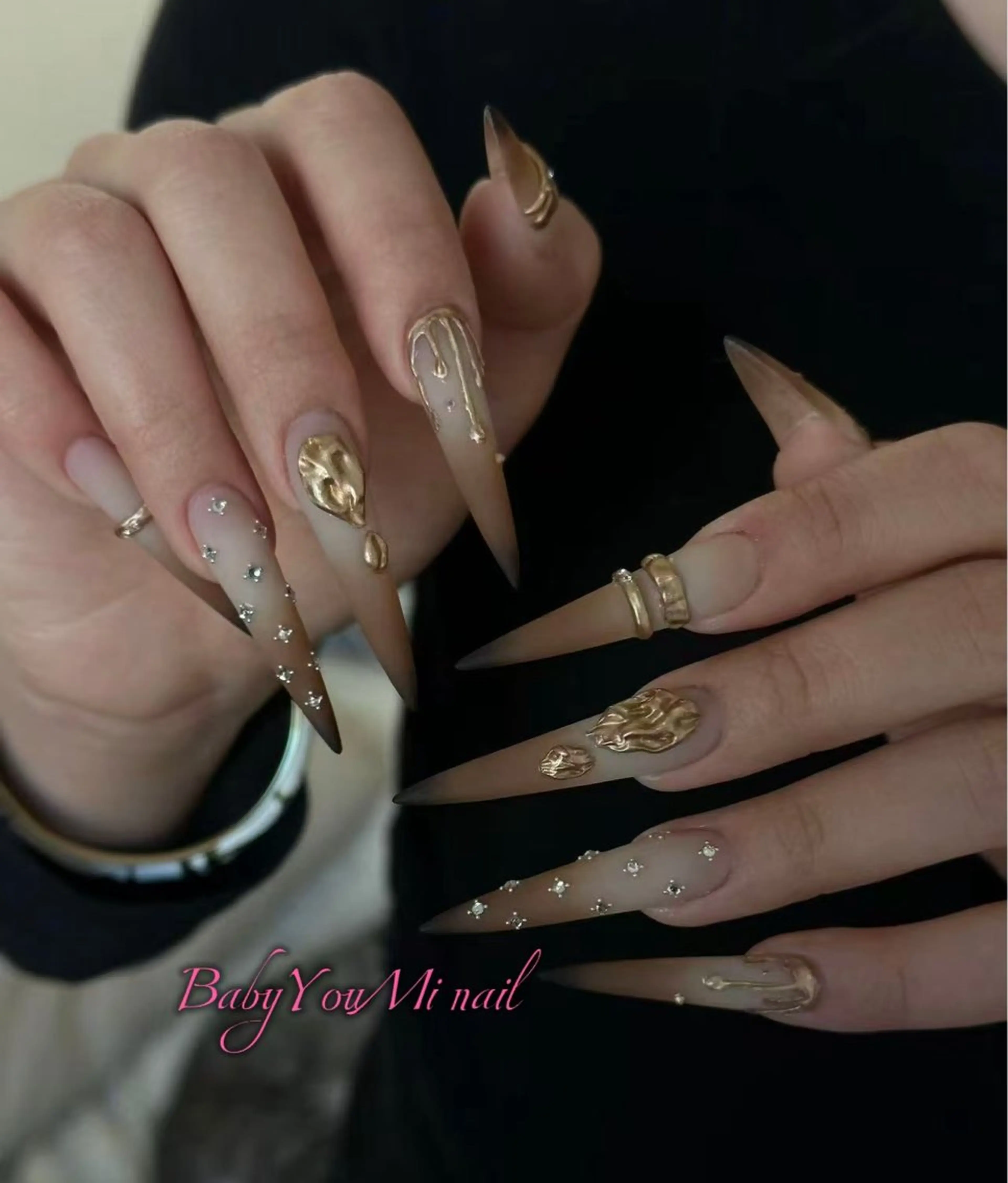 ネイル オーロラネイル 成人式 フットネイル フレンチネイル ジェルネイル ハンドネイル BabyYouMi ねねのネイルデザイン