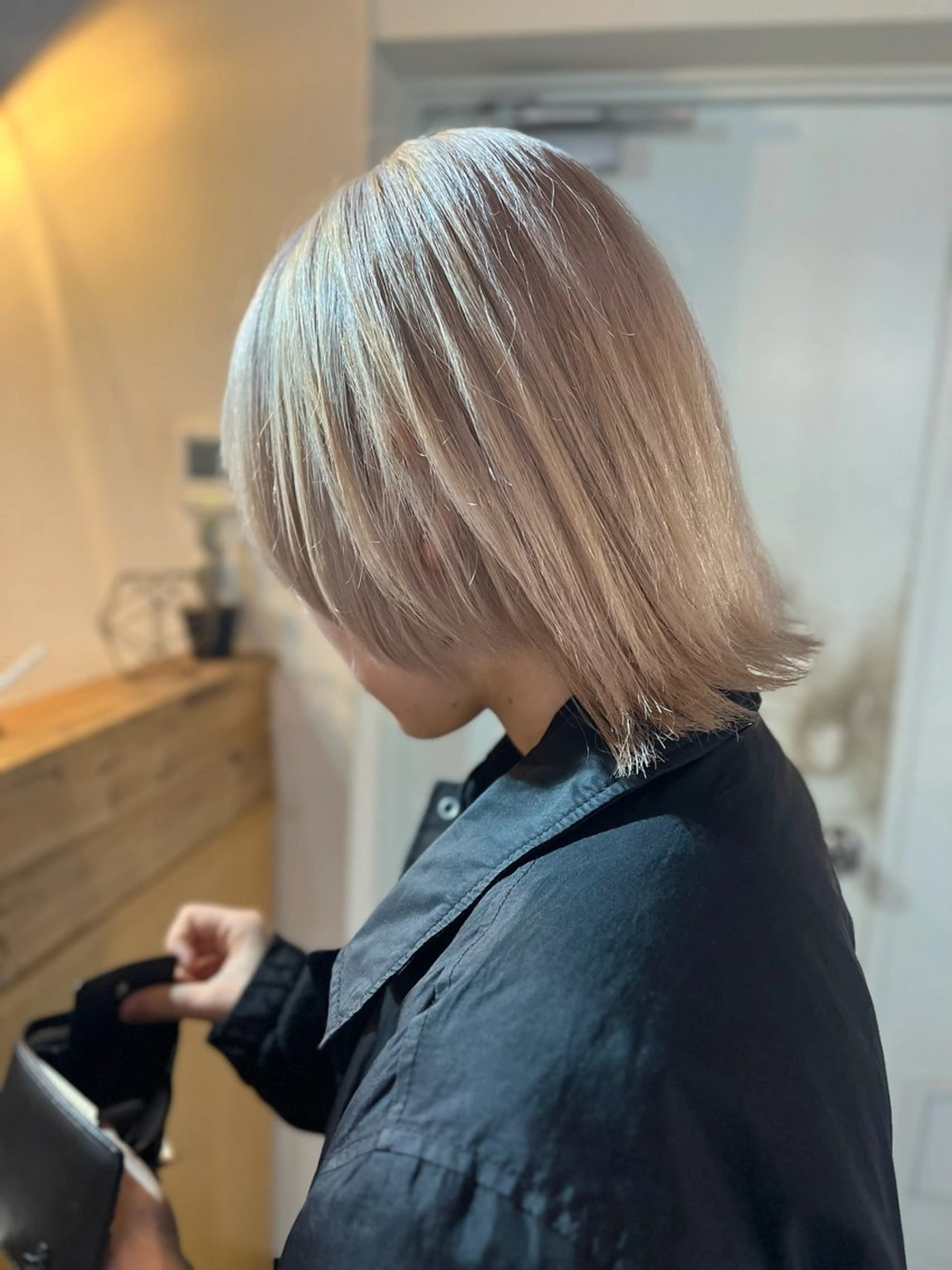 ミディアム 最新ケアカラー 髪質改善YUTOのヘアスタイル