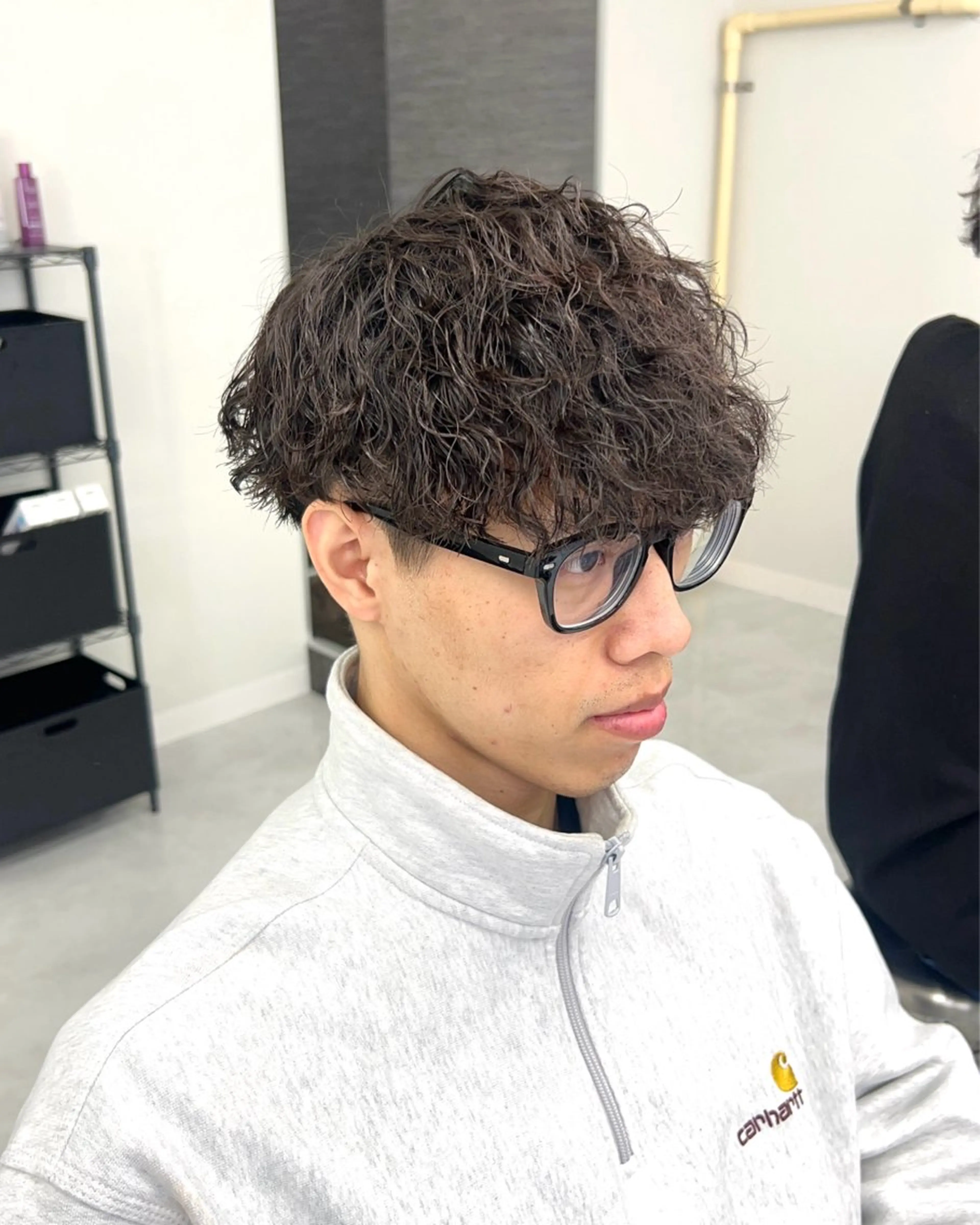 パーマ メンズ カット パーマ トリートメント ヘアセット シャドウパーマ/ メンズ/KENTAのヘアスタイル