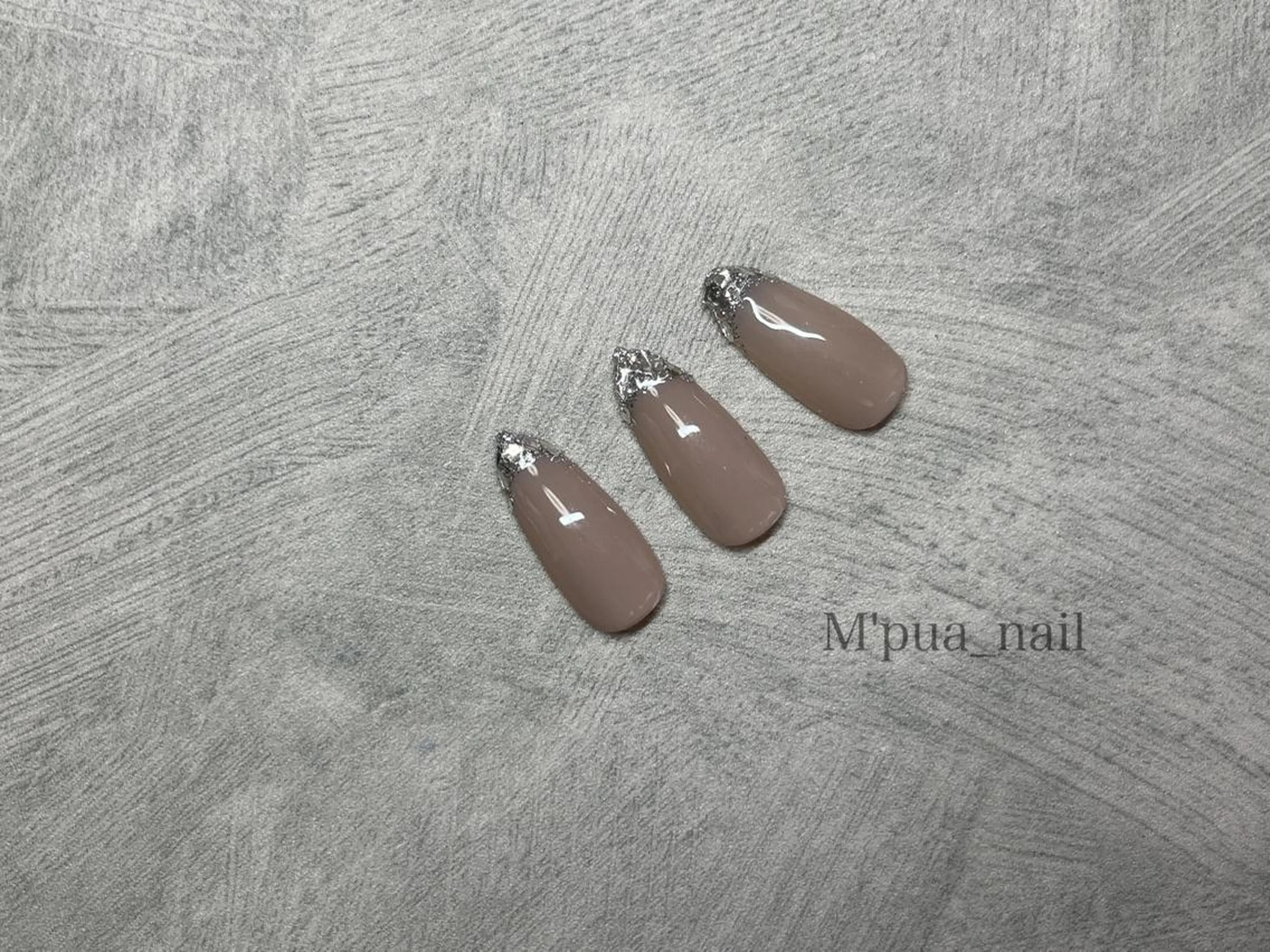 ネイル フレンチネイル ガラスフレンチ MIKA ♡のネイルデザイン