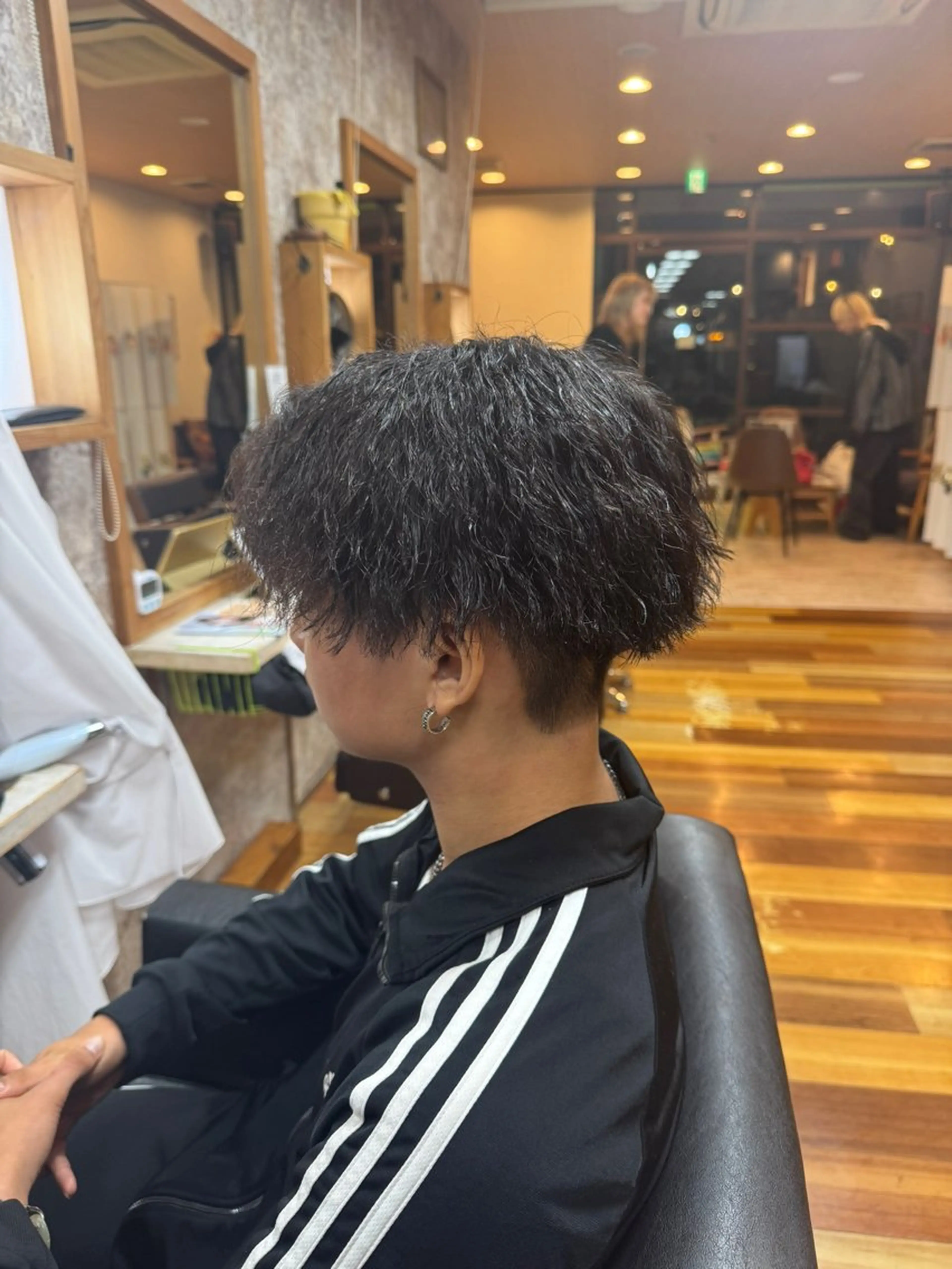 パーマ メンズ フェードカット ✄﻿杉山来輝金沢文庫のヘアスタイル