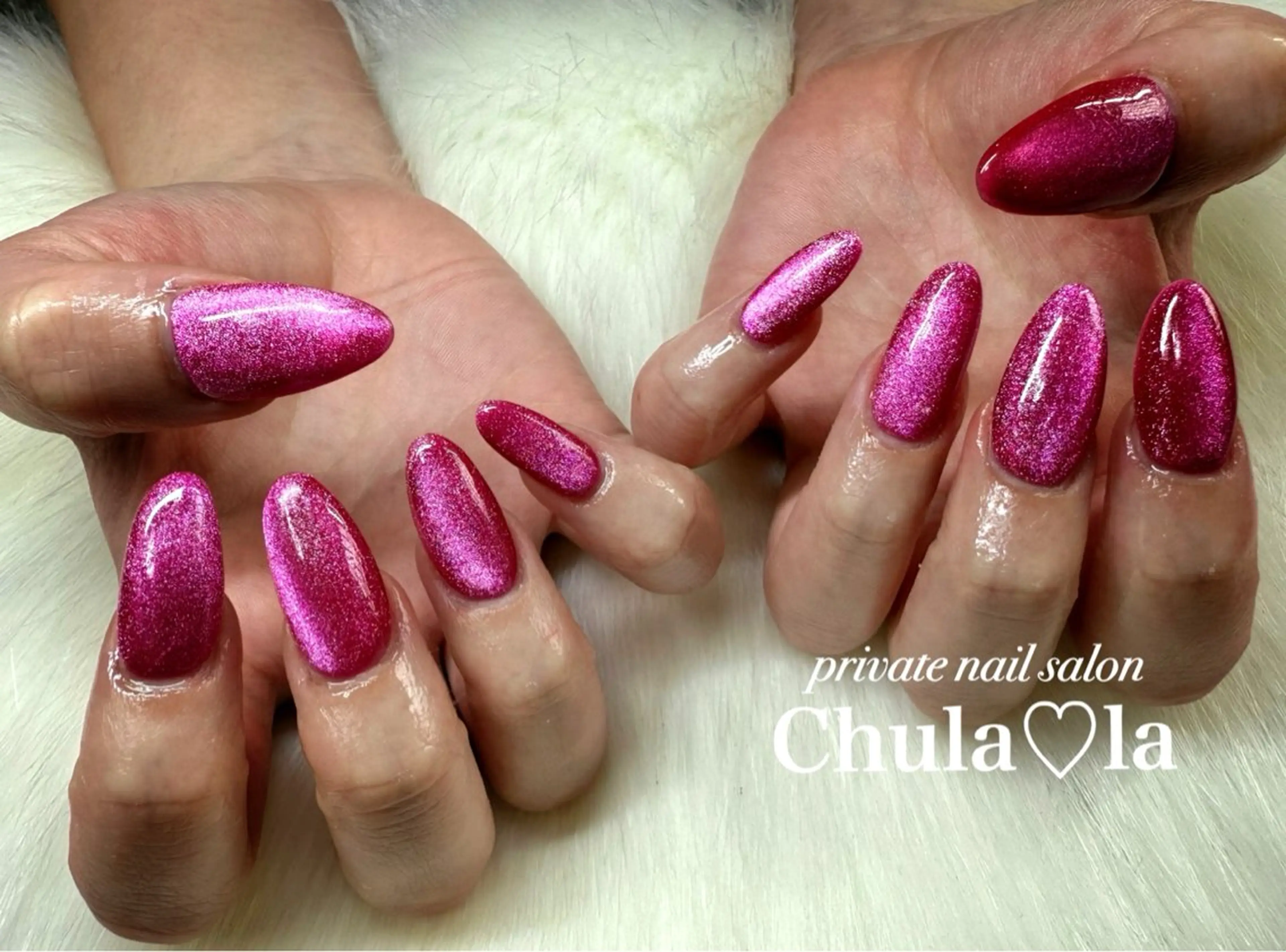 ネイル マグネットネイル ハンドネイル Chula♡la 豊見城市高安のネイルデザイン