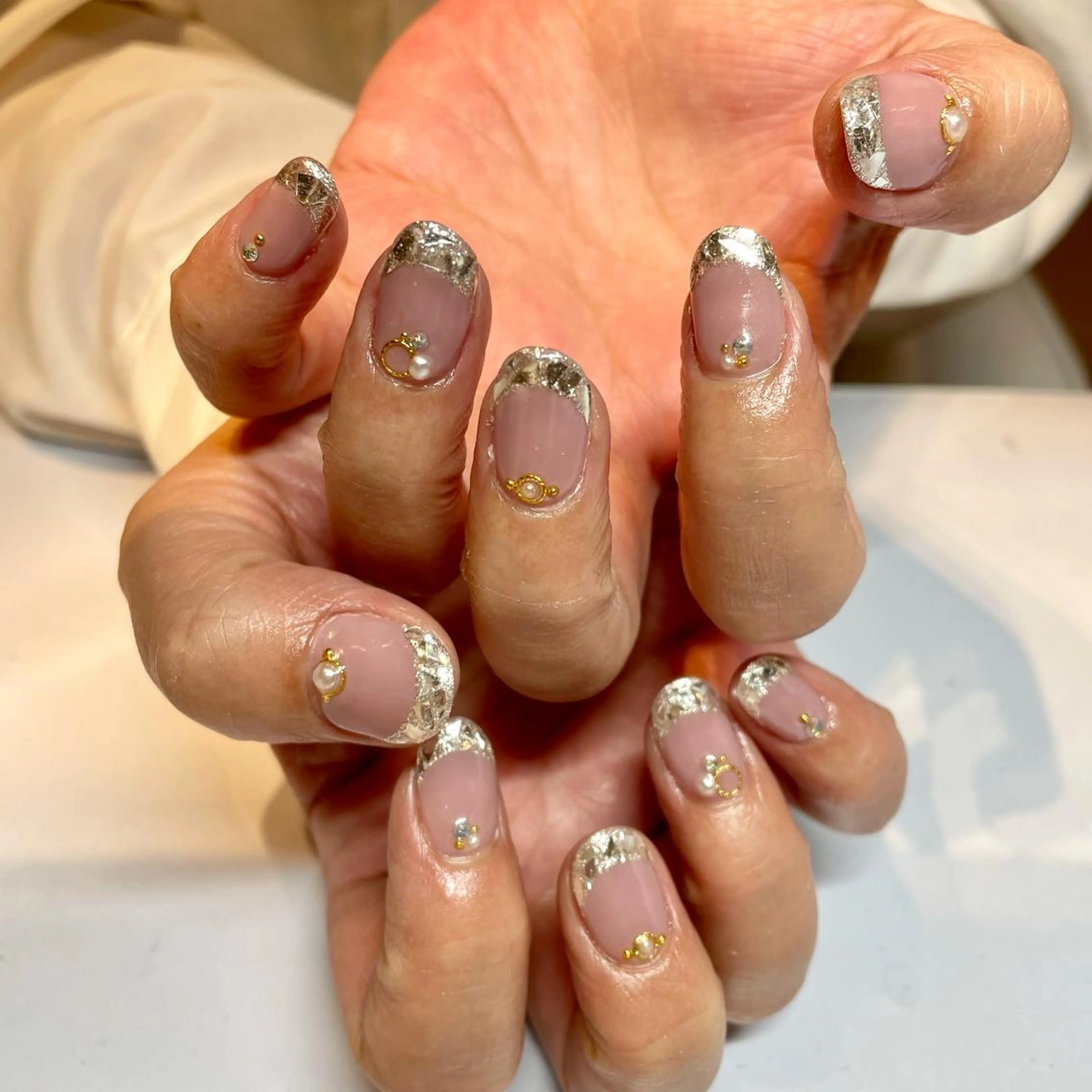 ネイル ストーンネイル ハンドネイル Tocowaka マエダのネイルデザイン